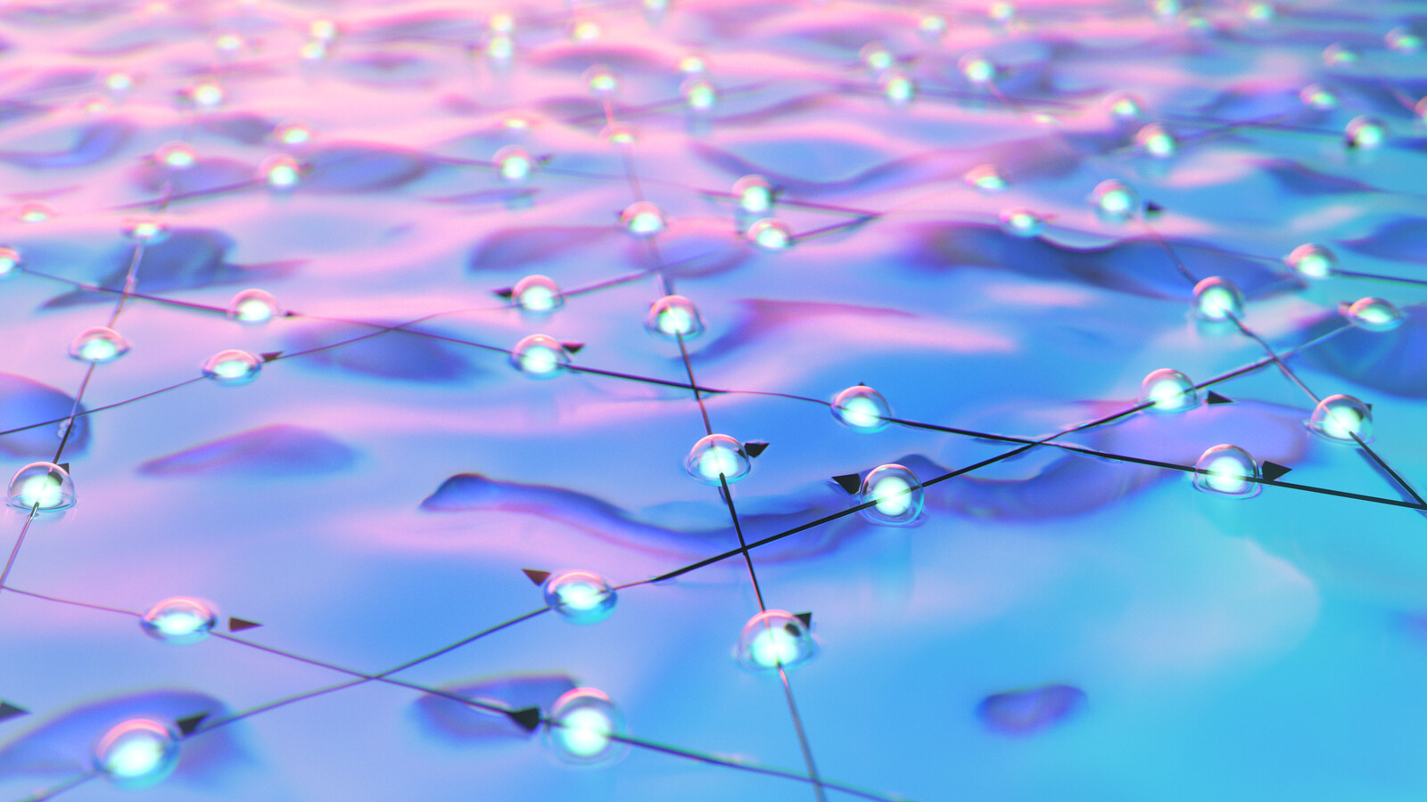 Quantum Spin Liquid - Kagome Lattice • 3D Science Illustration - Physics • 2021
