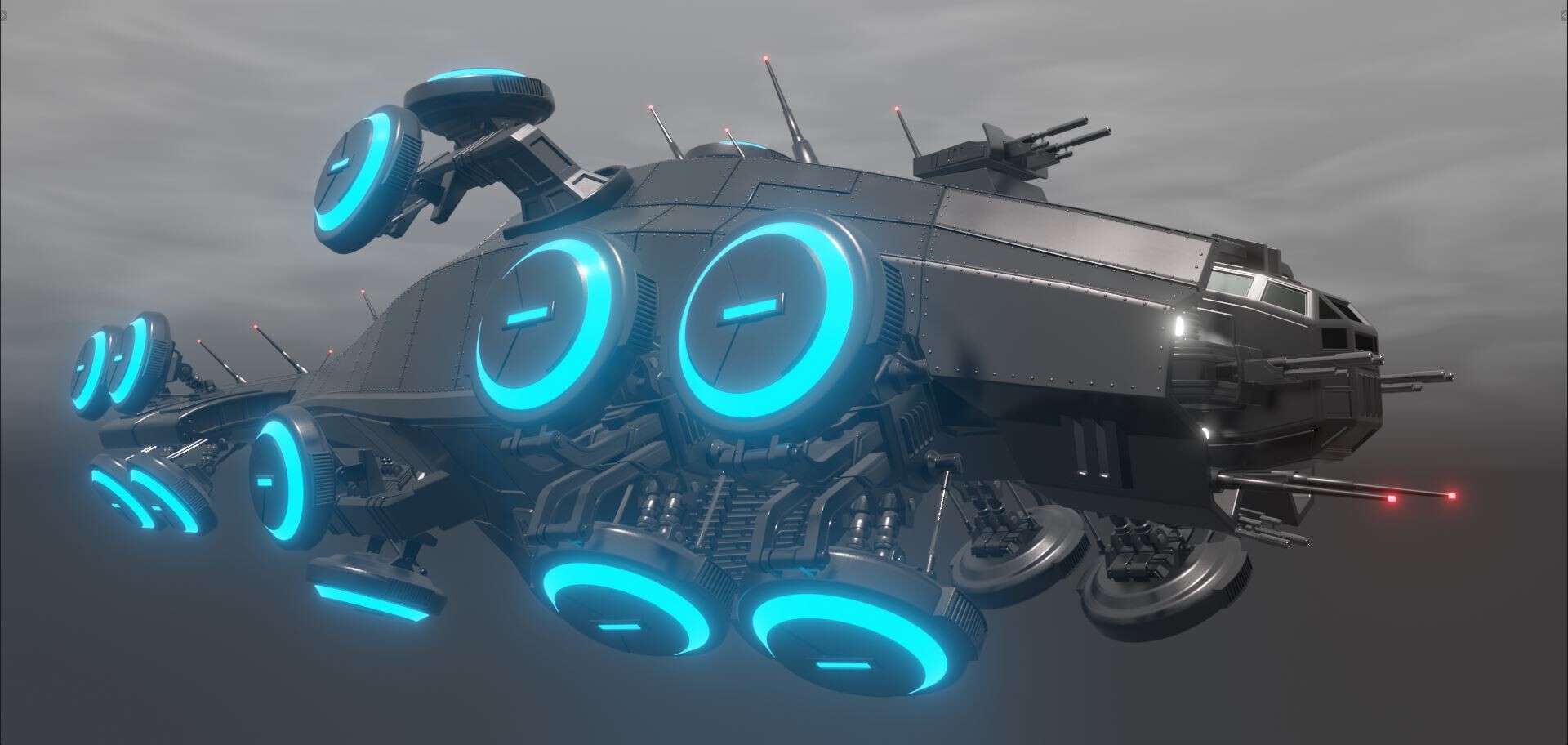 Dacian Falx - 3D model of Matrix hovercraft is finally done!