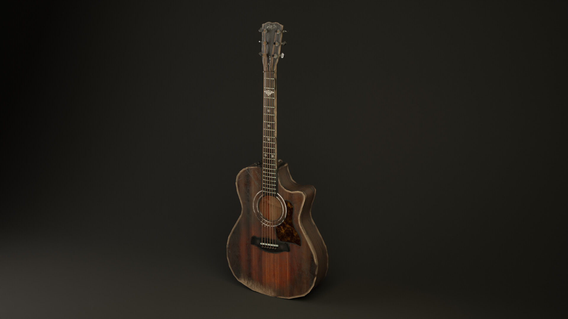 DL005 - The Last of Us Character Ellie with Guitar Statue - STL 3D