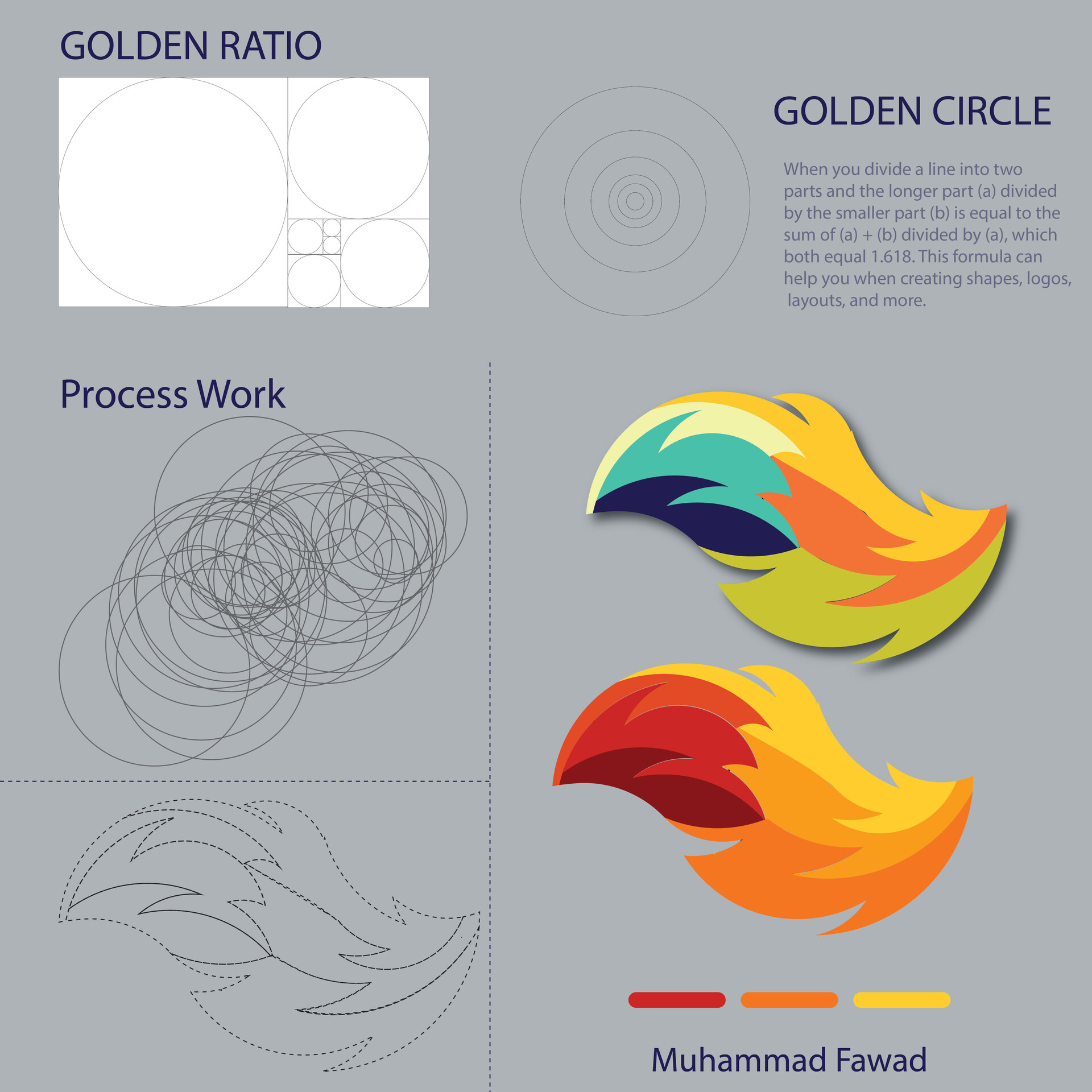 How to design a logo with golden Ratio