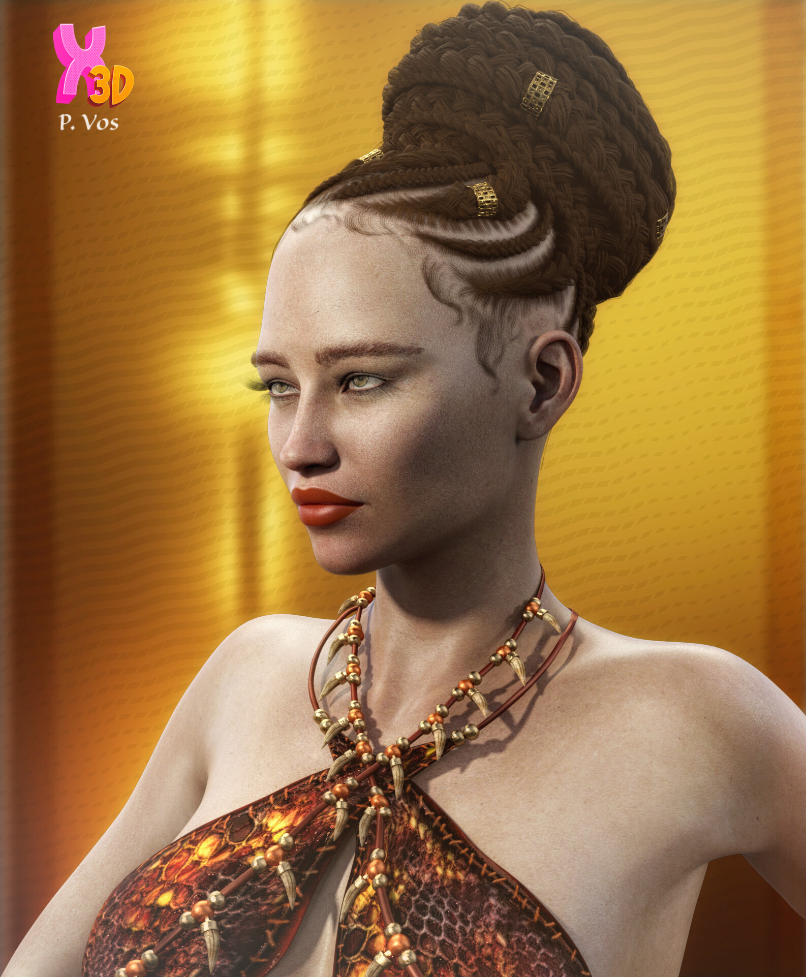  Xtreme3D Studio - Braided Bun G8F by SdeB Store