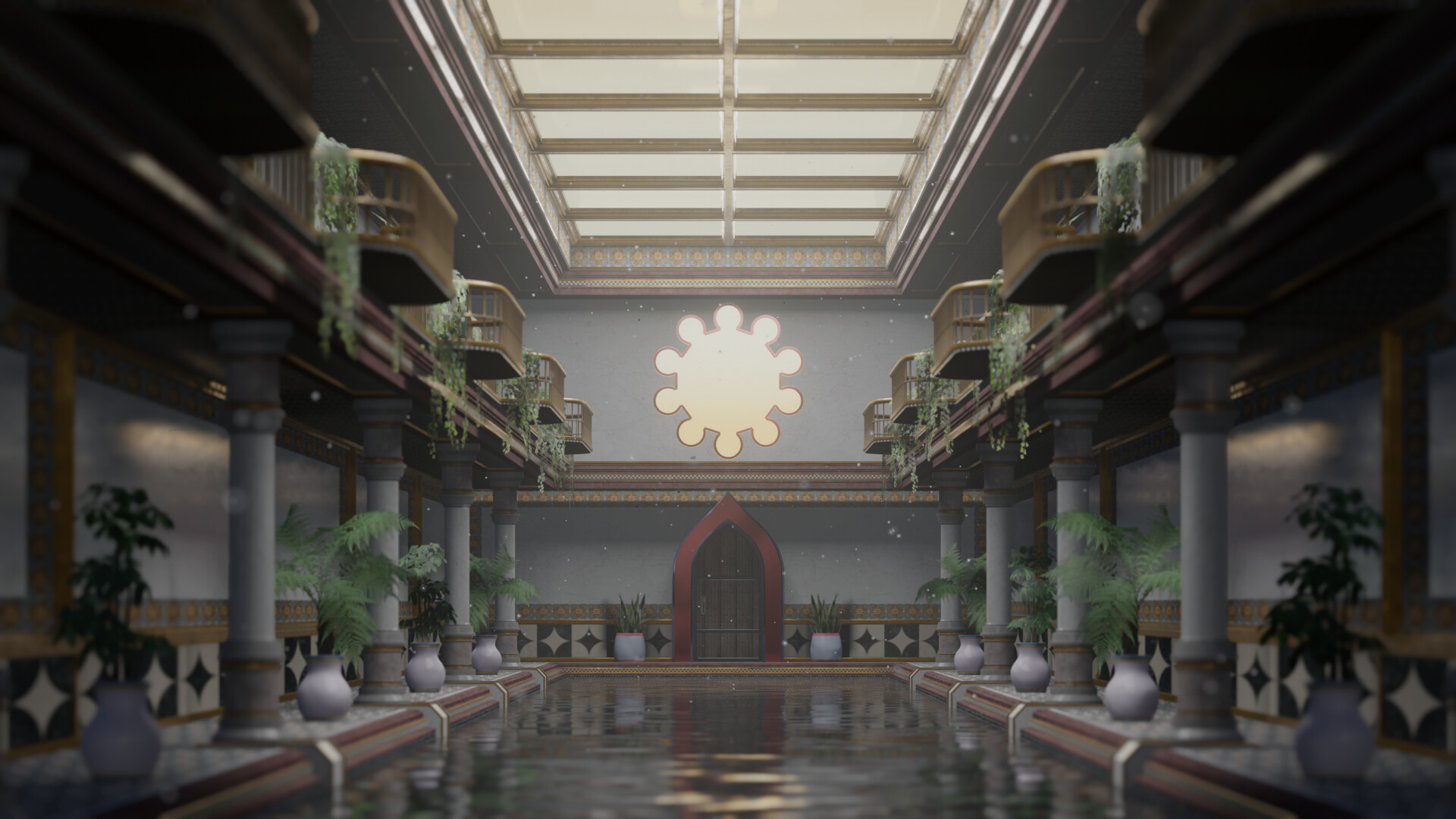 ArtStation Bathhouse Real Time Rendered Environment