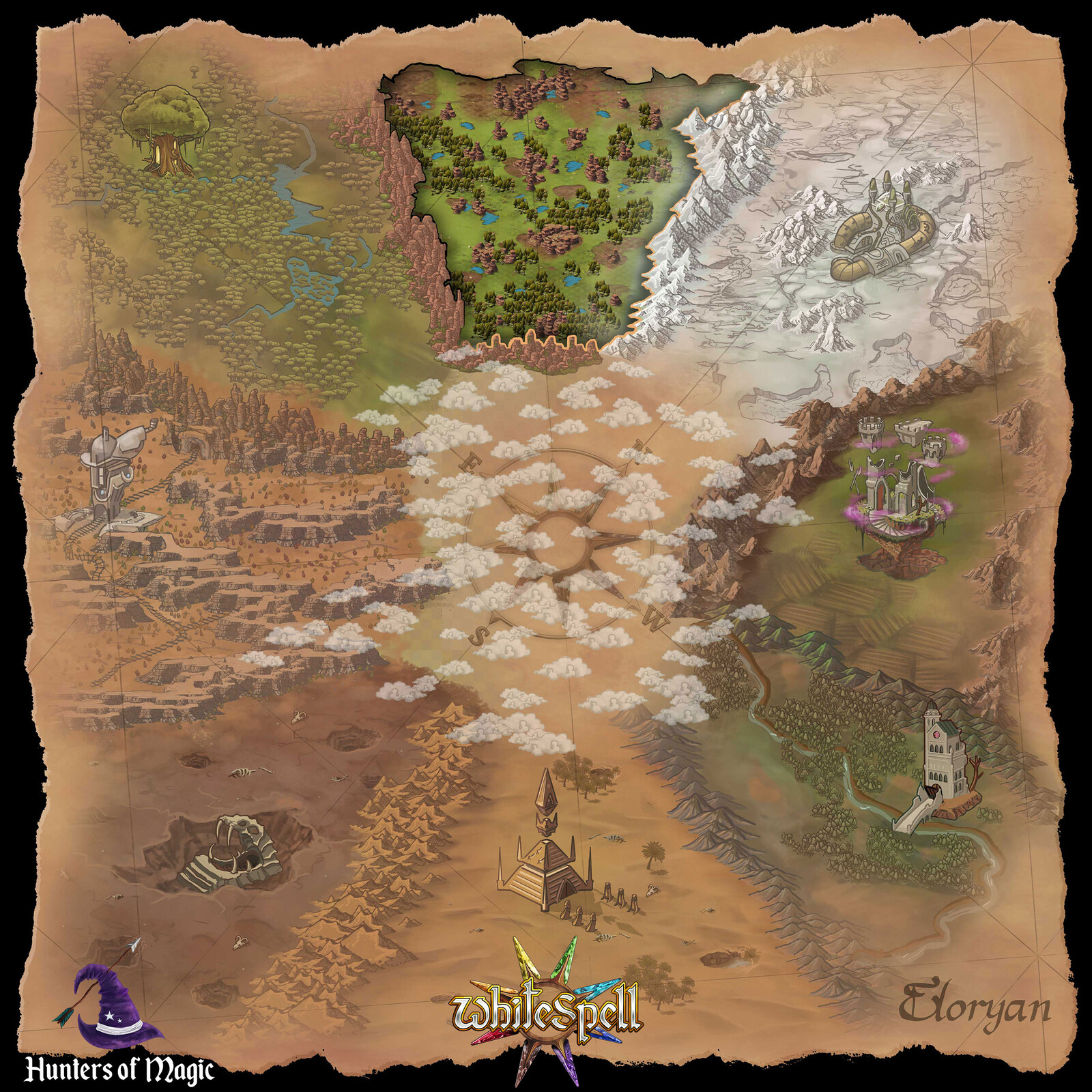 Map of Eloryan world