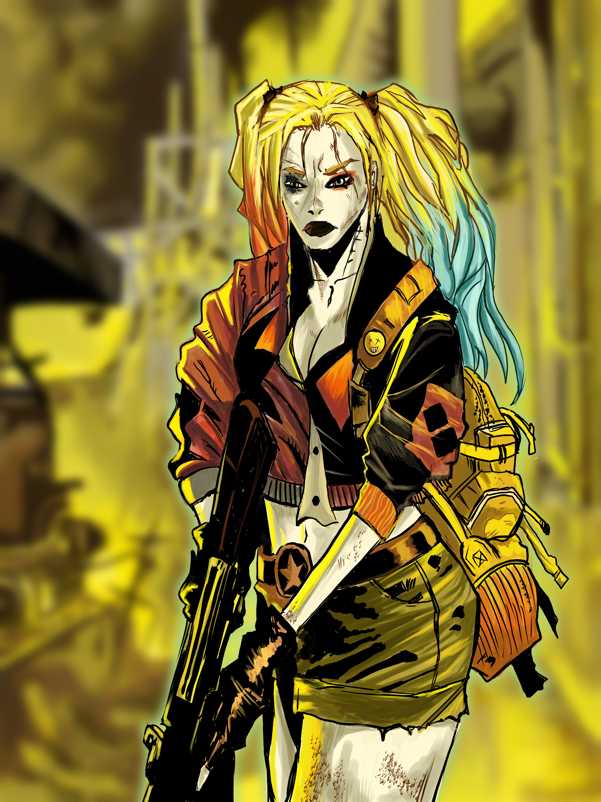 ArtStation Harley Quinn Comic Art