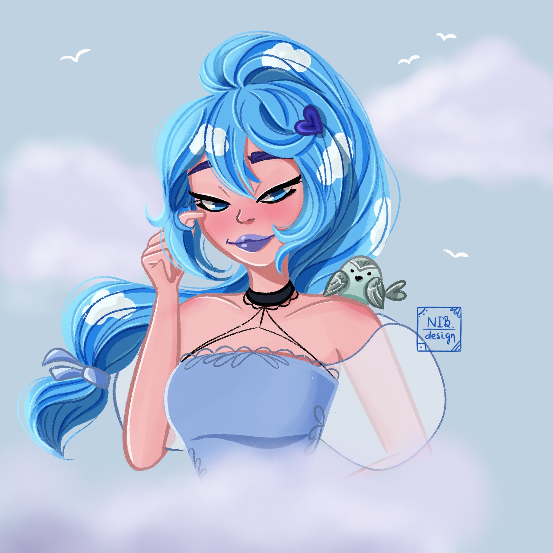 ArtStation Cloud girl