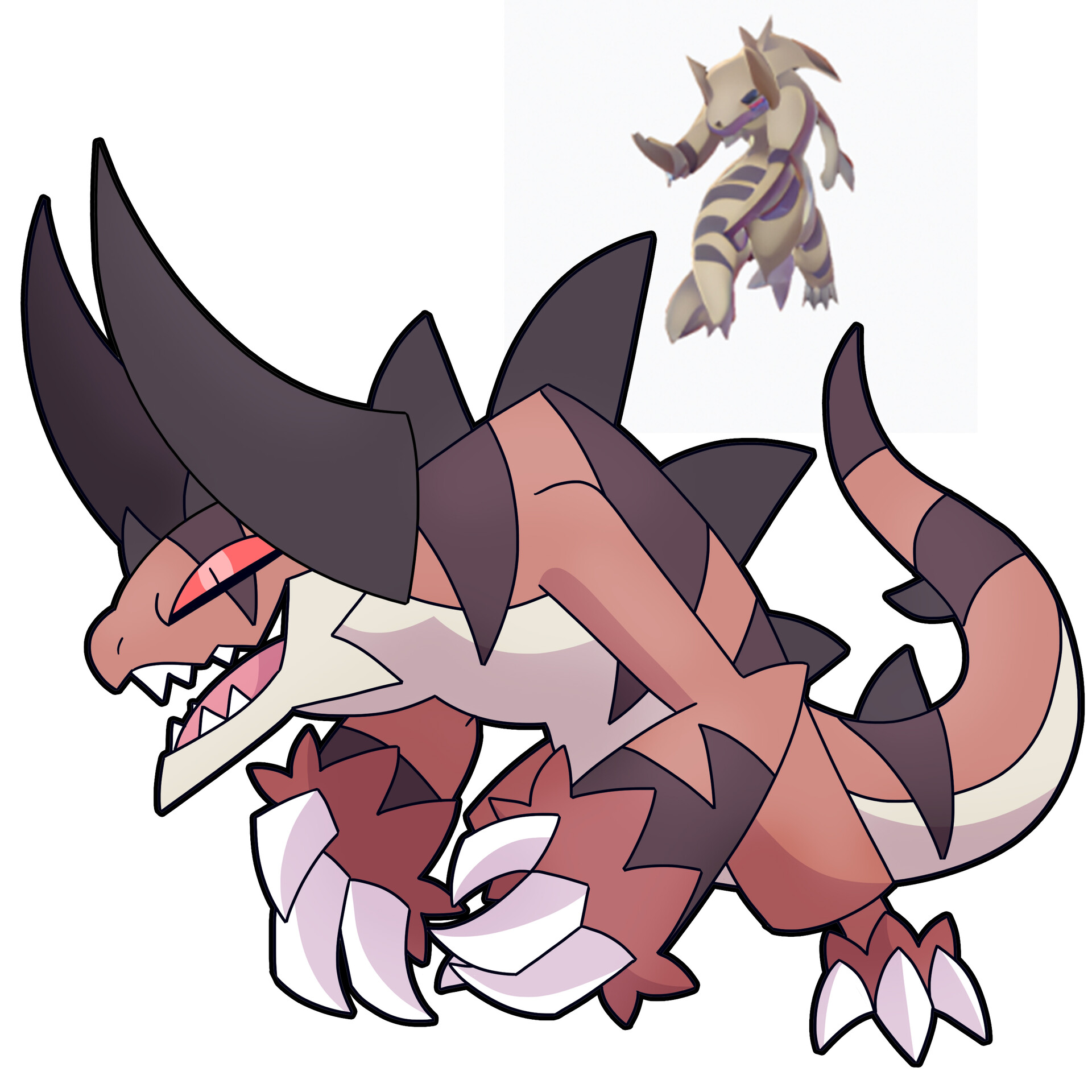 ArtStation Fakemon AI...Dragon, Fairy, Steel