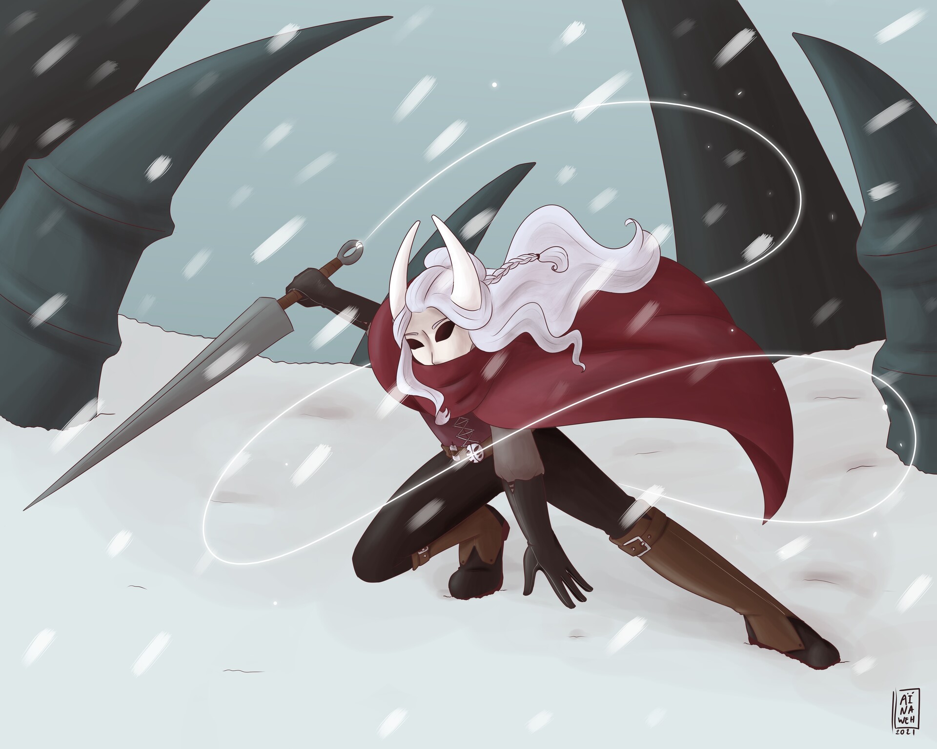 ArtStation - Hollow Knight - Human Hornet