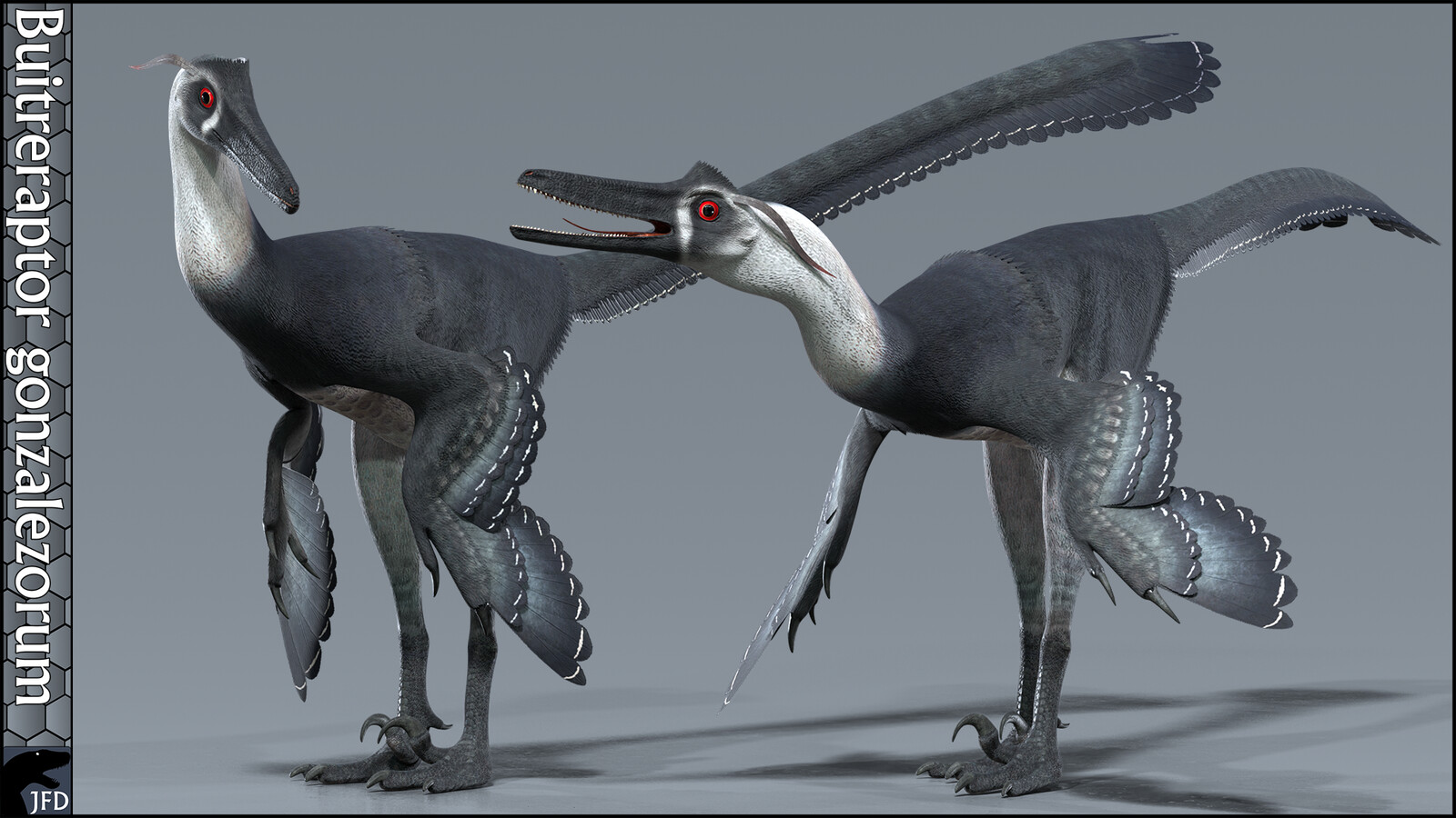 Buitreraptor gonzalezorum full body render.