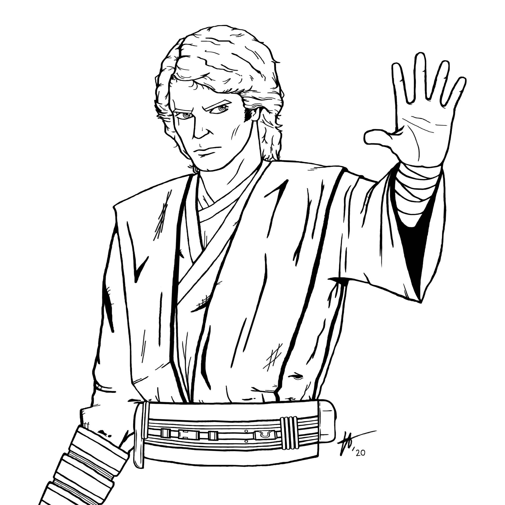 ArtStation - Anakin Skywalker Illustration