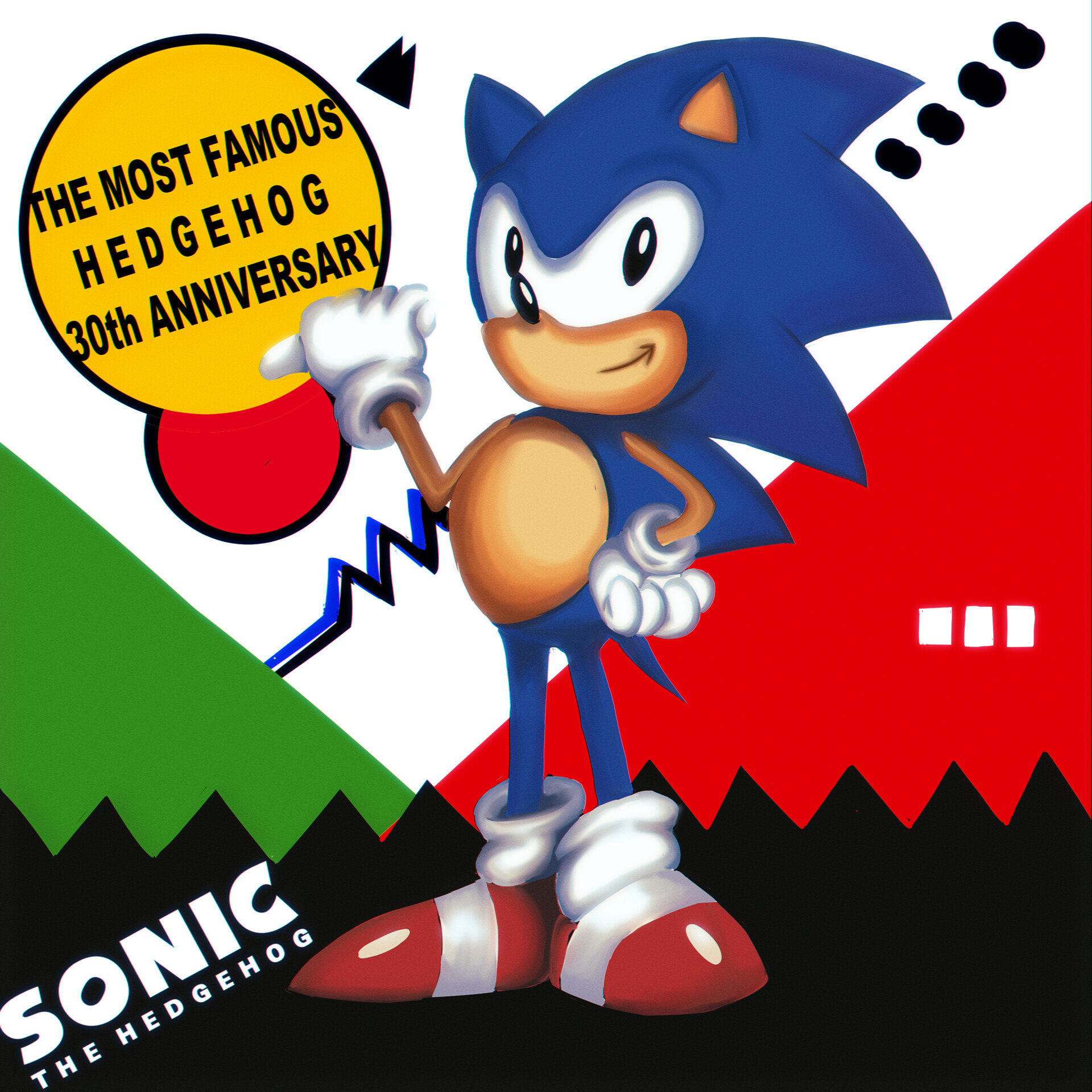 ArtStation - Sonic The Hedgehog 30th Anniversary Fan Art Poster