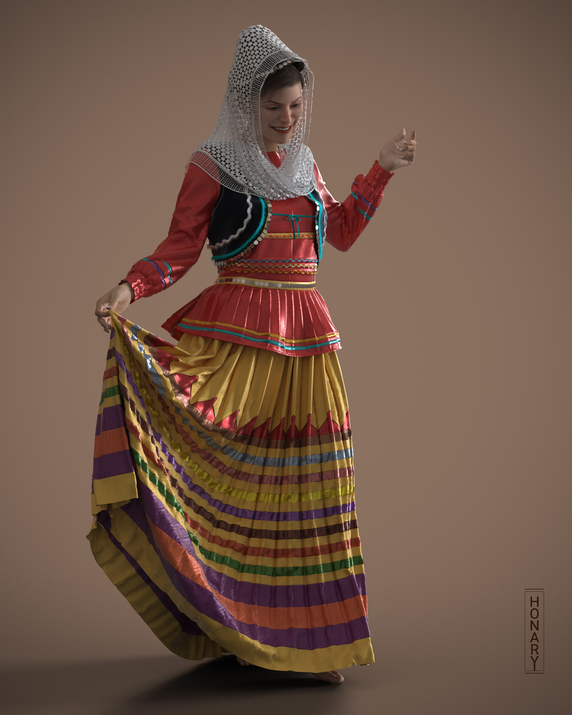 ArtStation Gilaki Traditional Dress