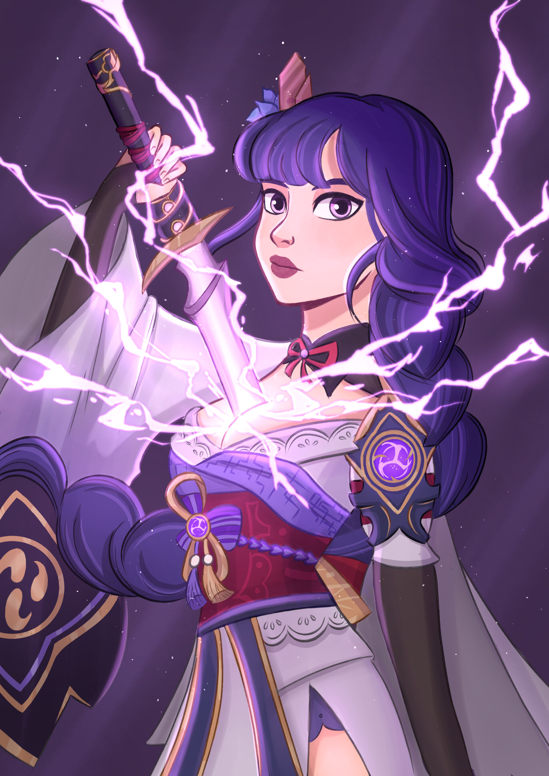 ArtStation - Raiden Shogun Genshin Impact