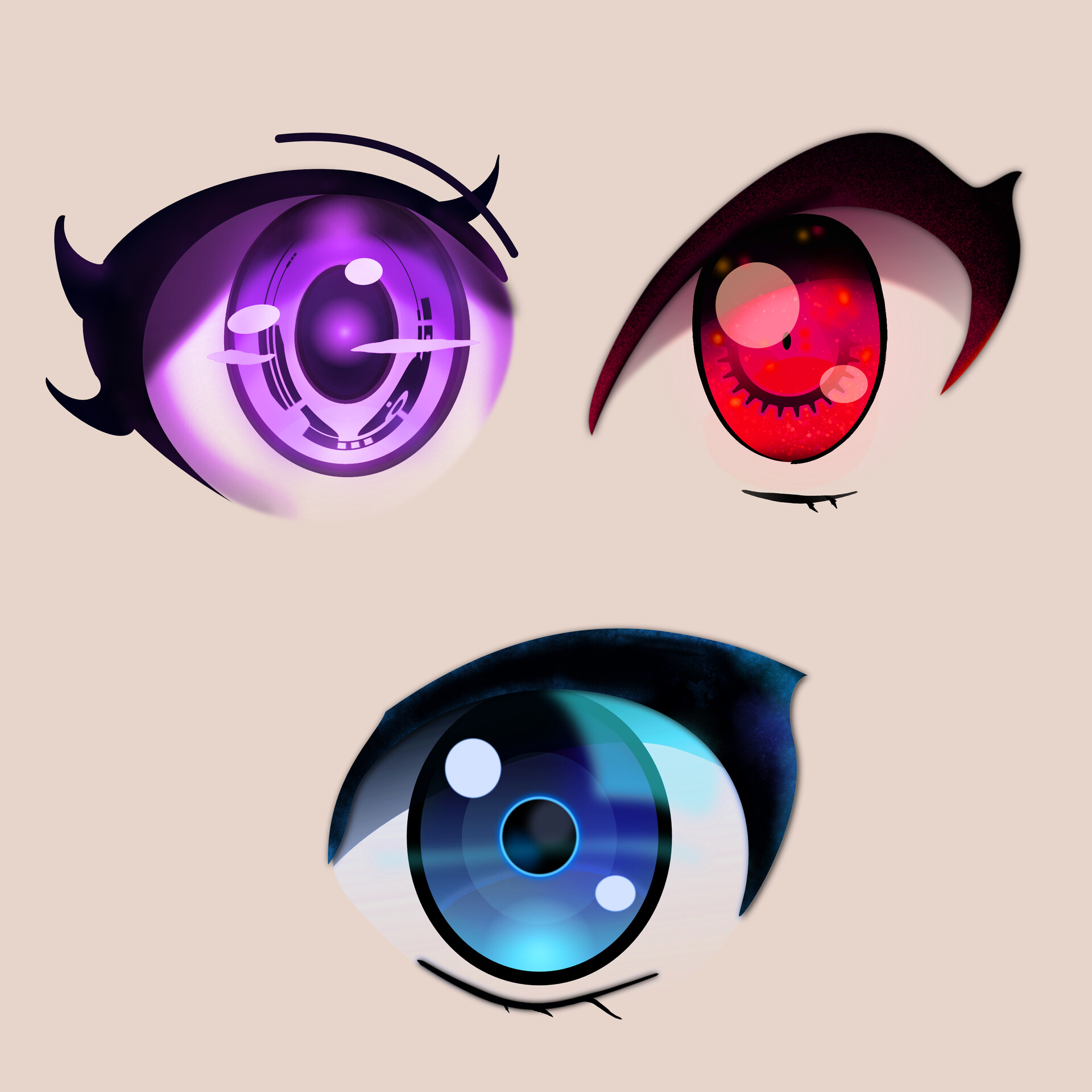 ArtStation quick anime eye vectors