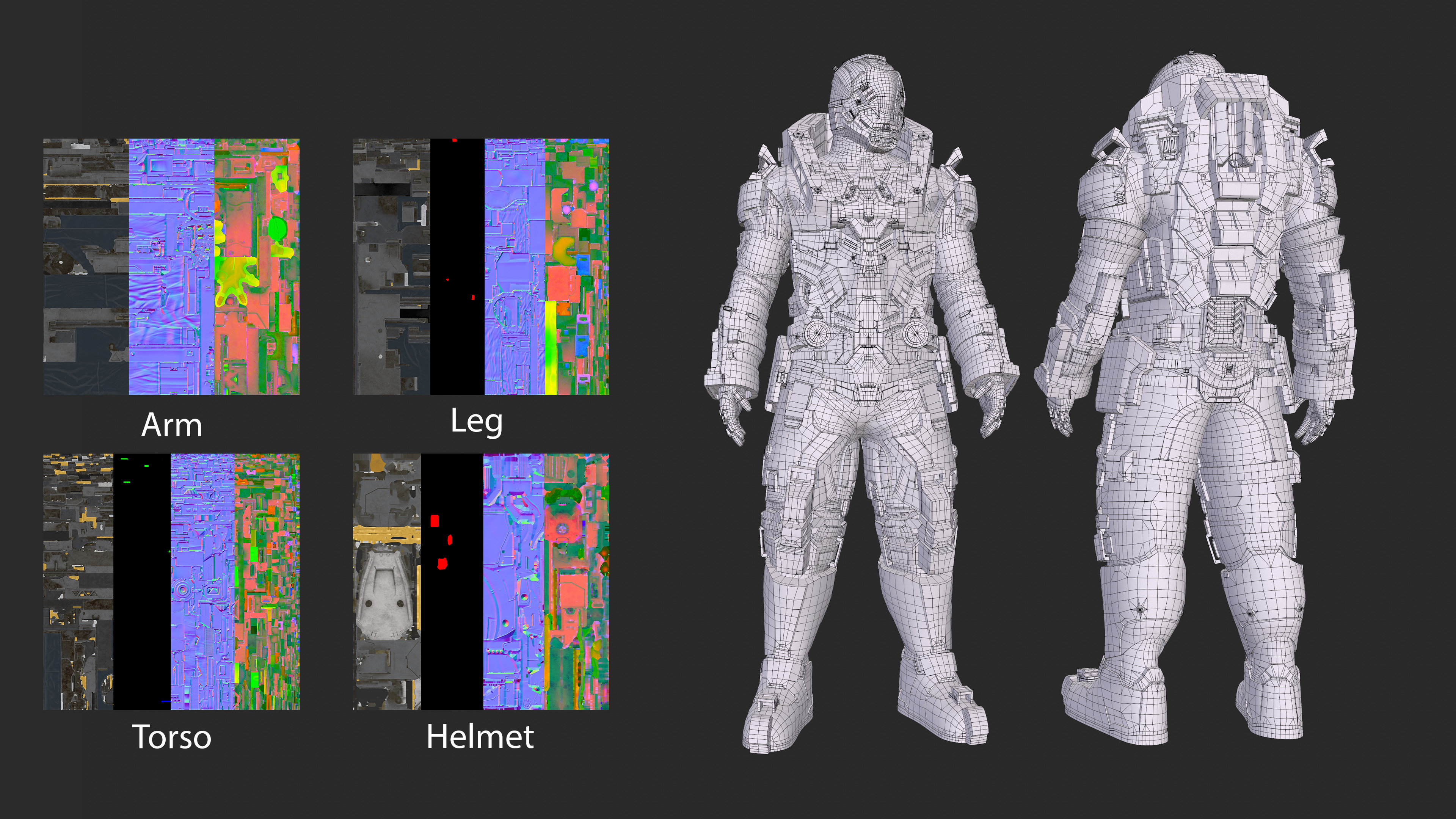 Uvs/Texture Maps + Wireframe