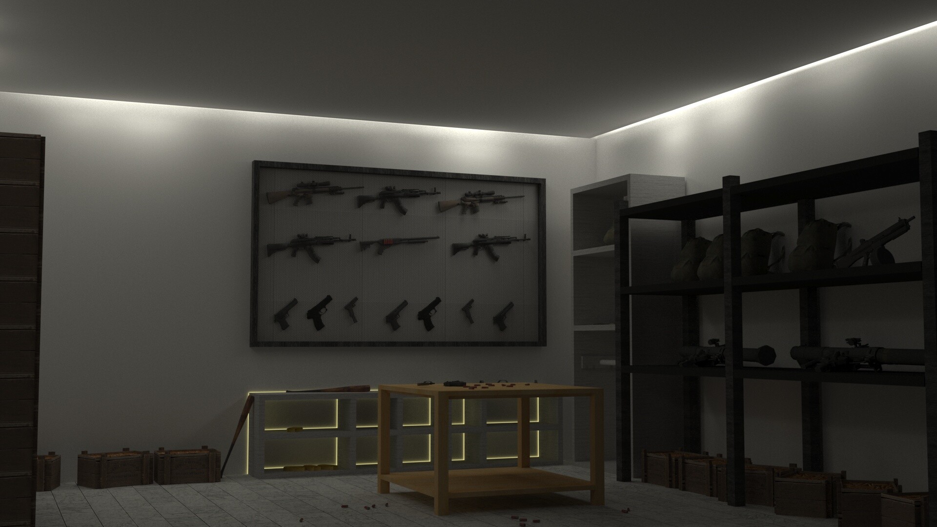 ArtStation armory room