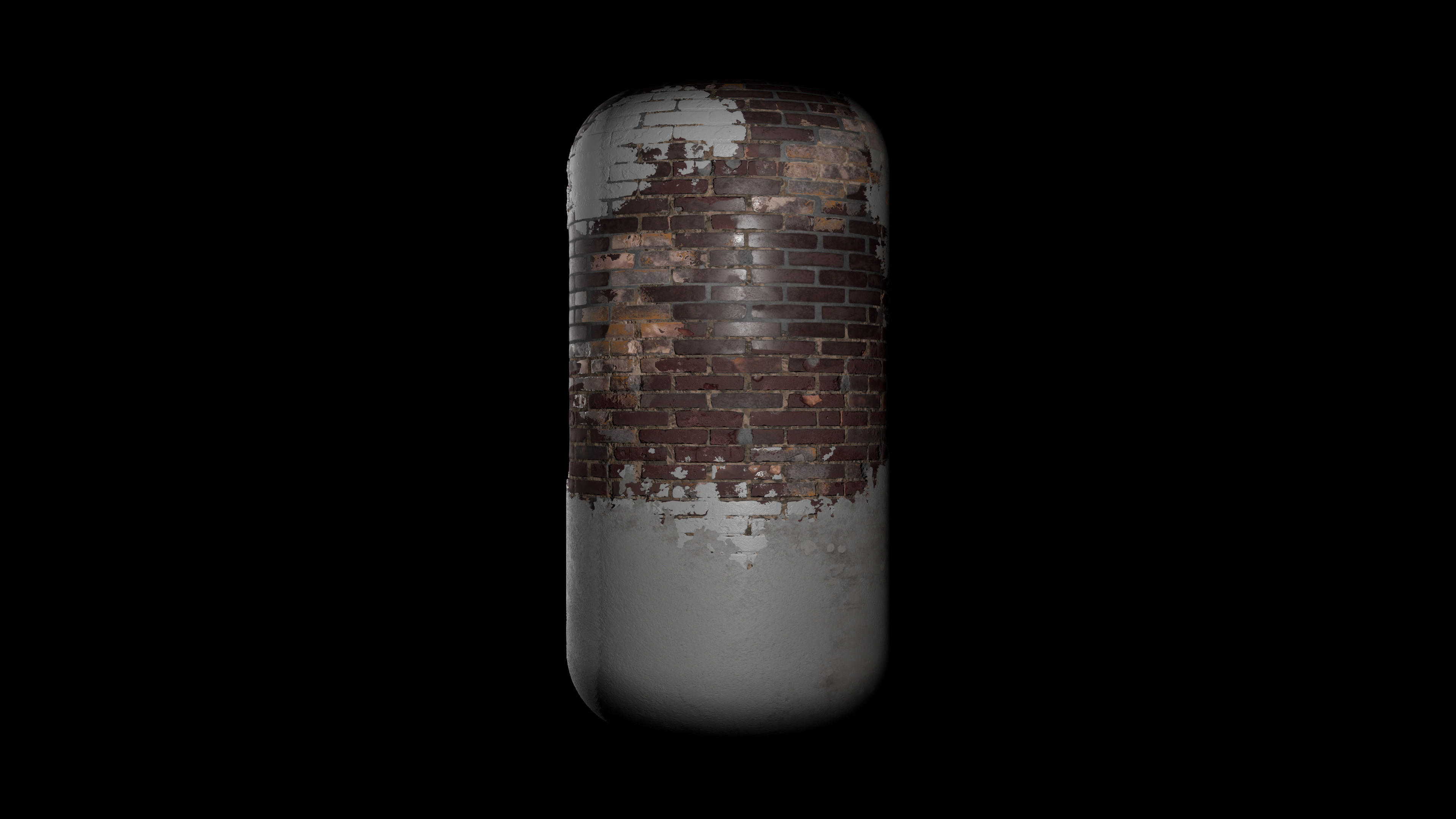 An example of the 5 Layer Brick shader working in engine.