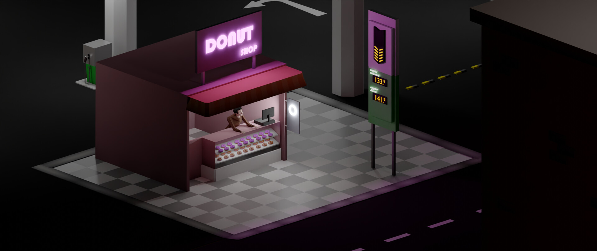 ArtStation - The Donut shop
