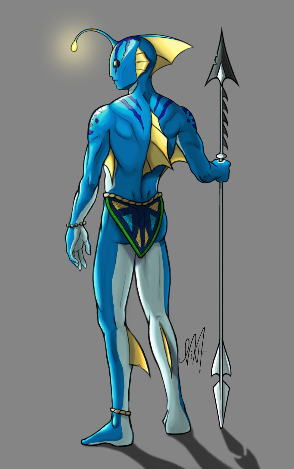 ArtStation - Fish man - character concept art