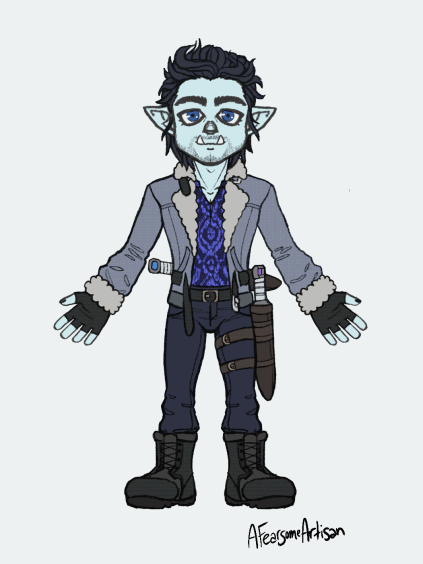 2D turnaround outfit design
