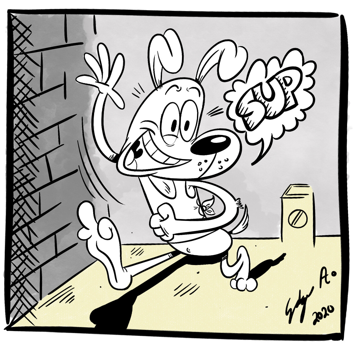 ArtStation Comic Strip Dog