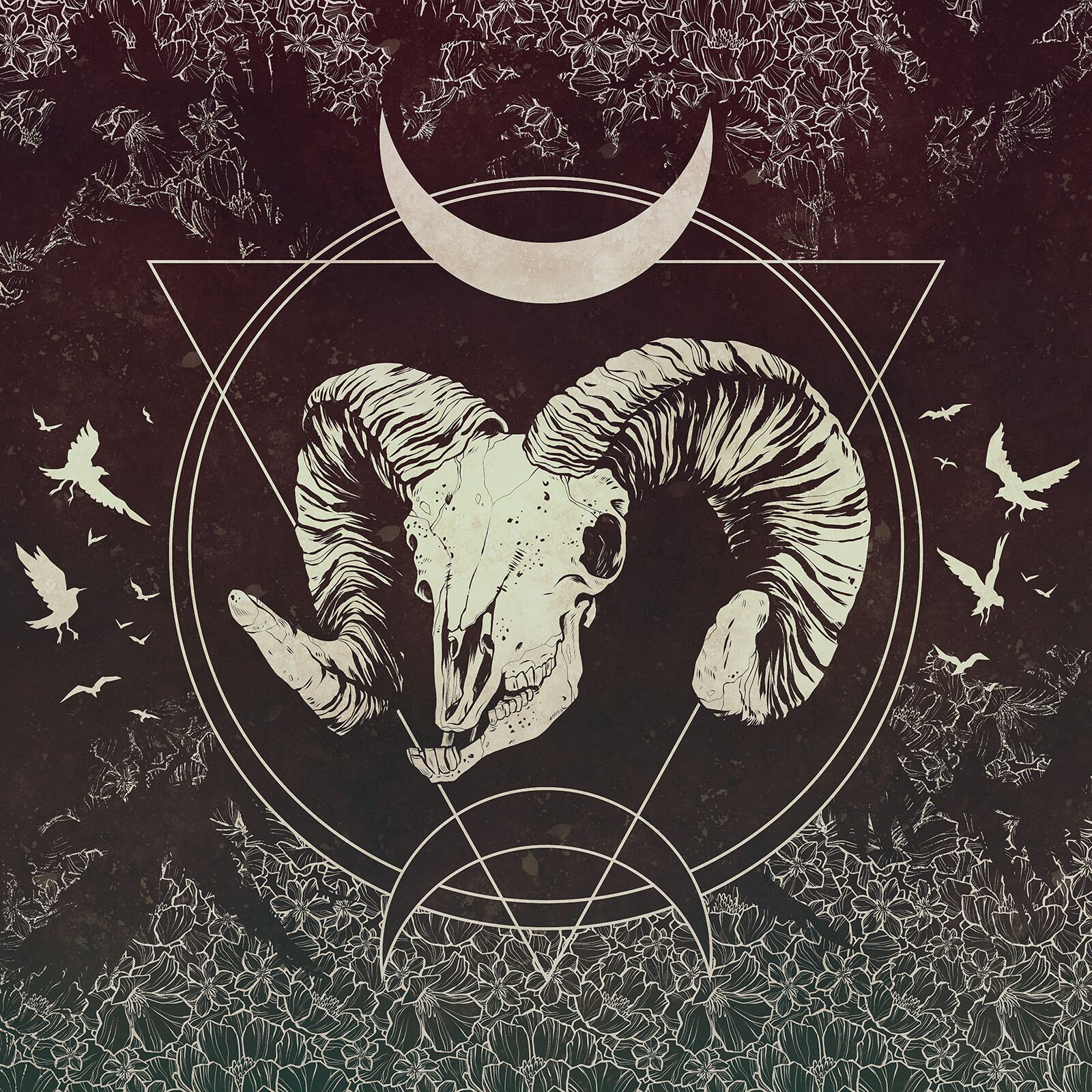 ArtStation - Witchy Goat Skull design