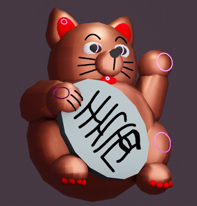 ArtStation - Maneki Neko - Lucky Cat Version .3