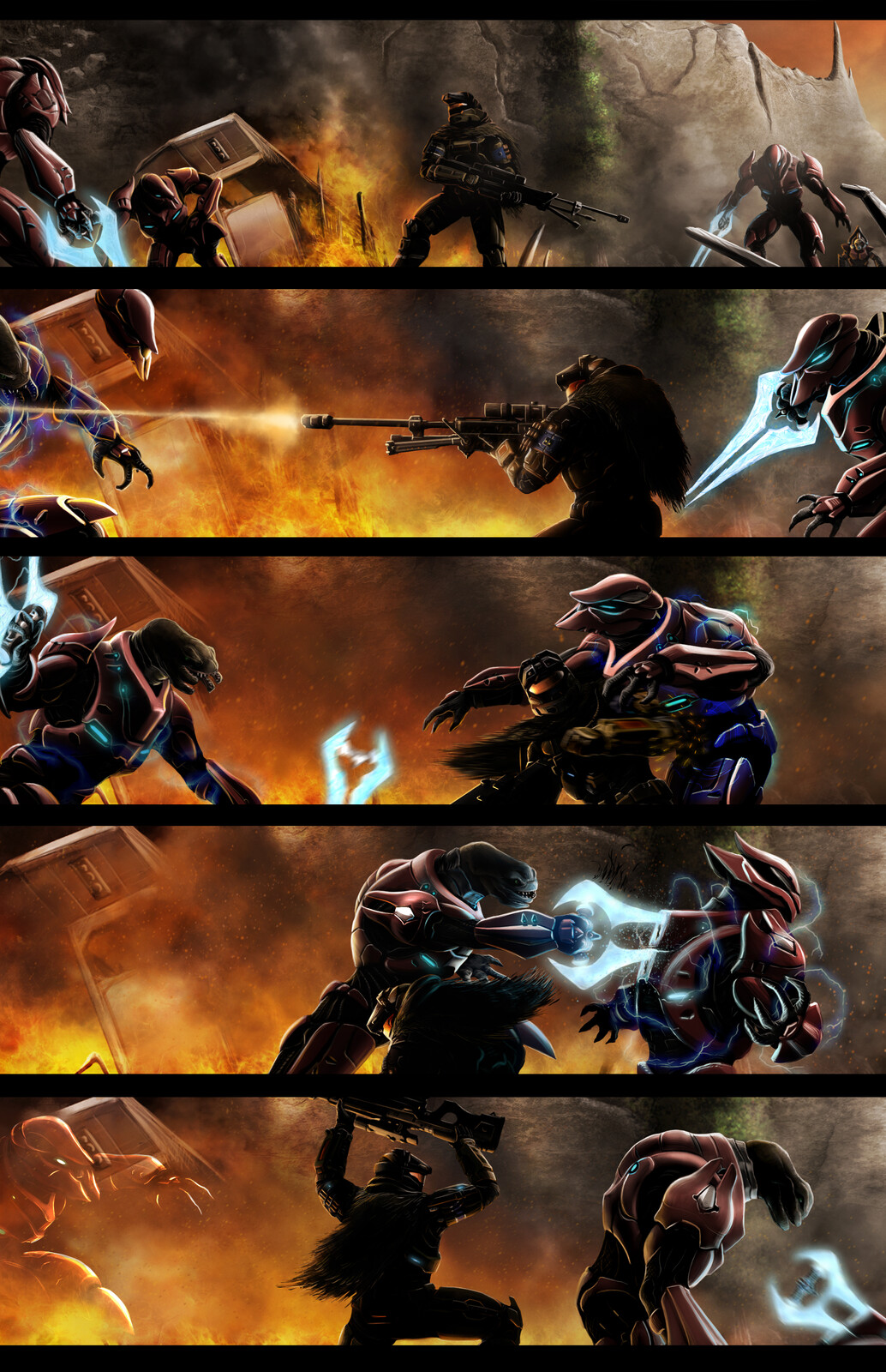 Halo: A Fistful of Arrows comic page