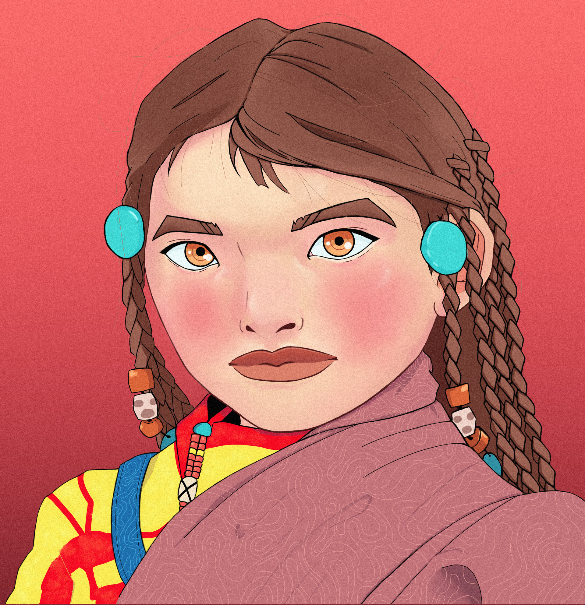 ArtStation - Tribal girl