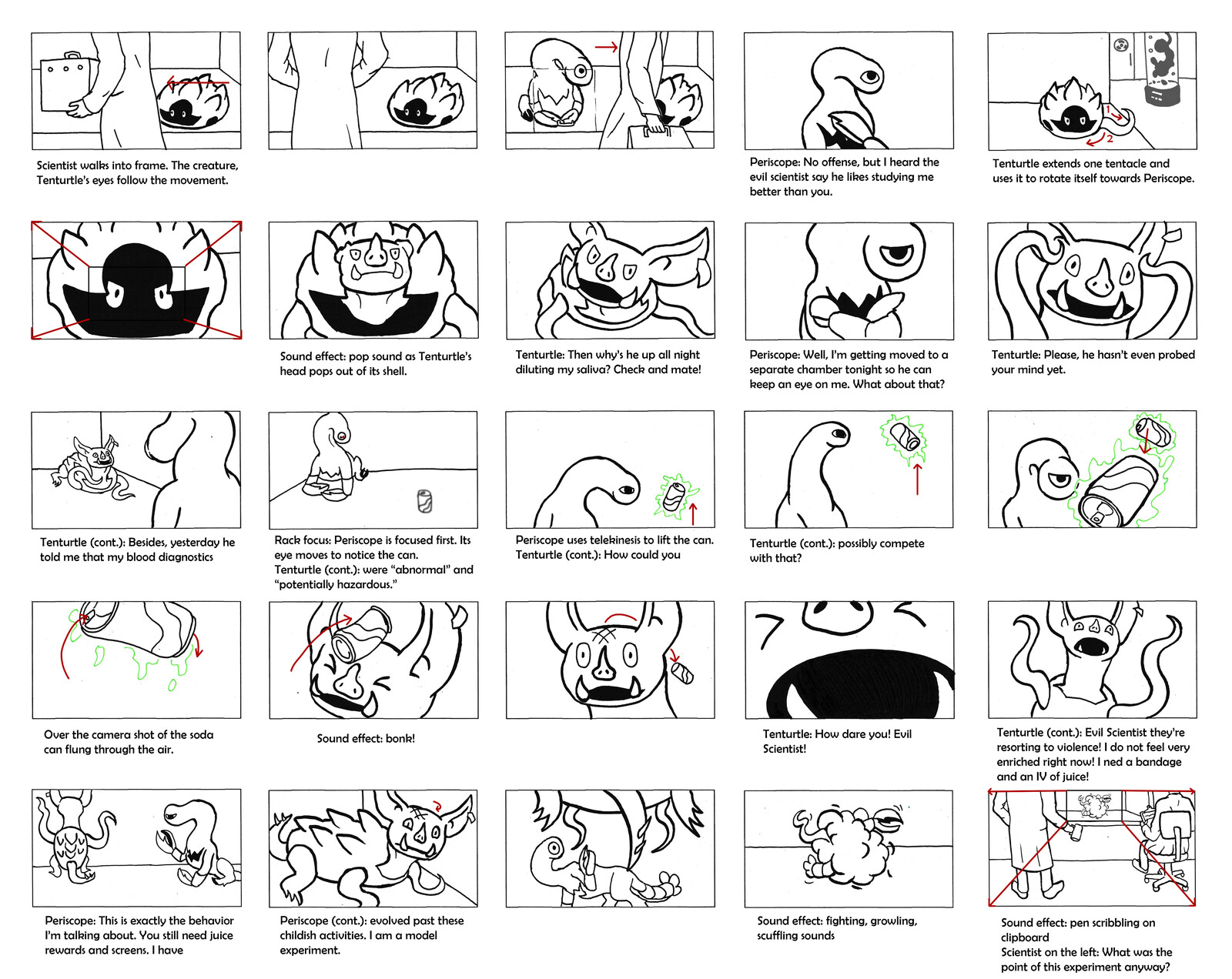 Experiments Comic Board