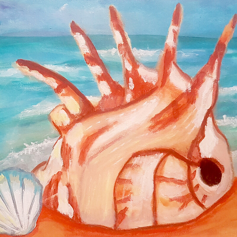 Ocean View with Seashells Imagine #3