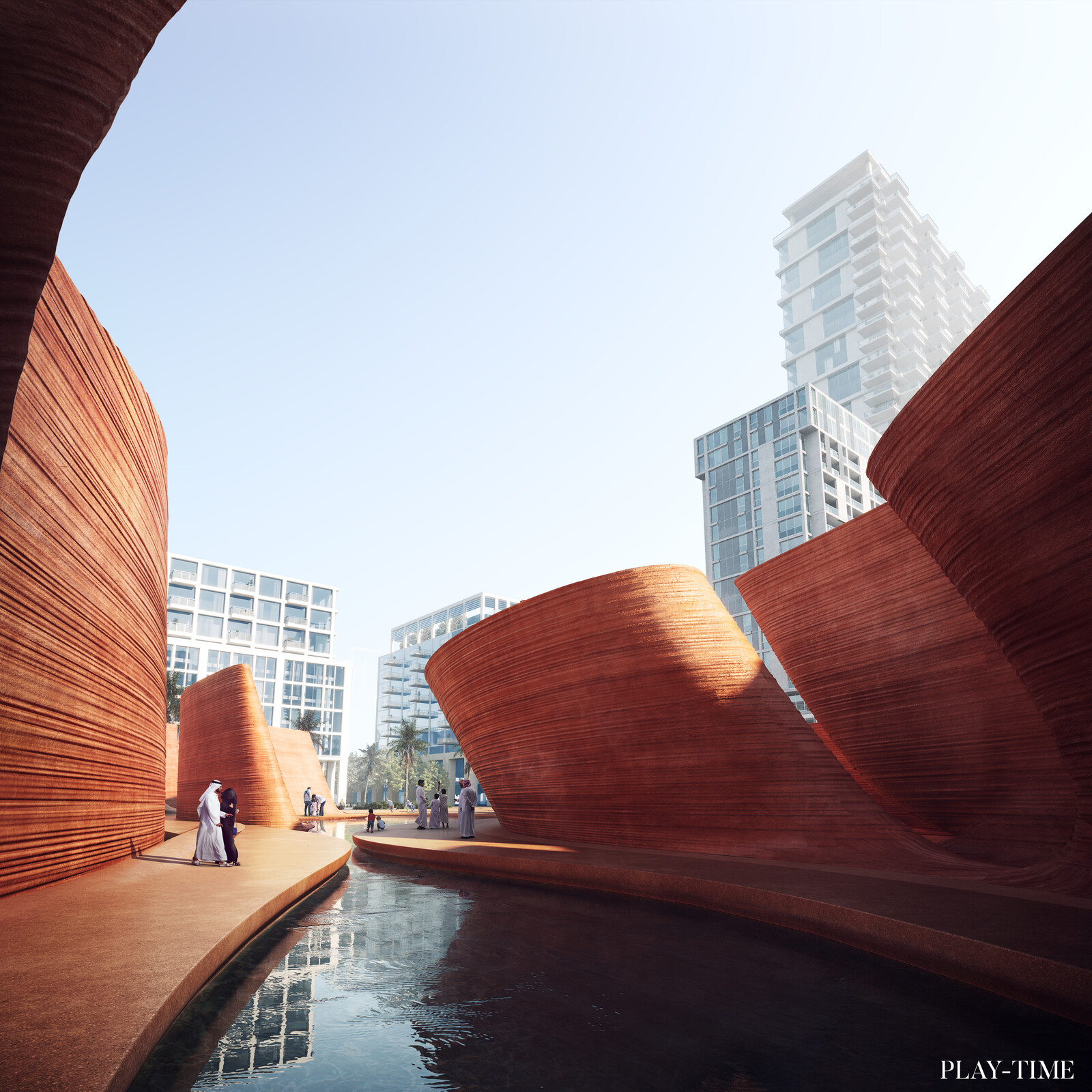 Landmark project designed by OF. STUDIO in Dubai Creek Harbour. Images by PLAY-TIME Barcelona