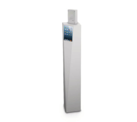 This column is a ordered work based on future trade fairs. It were looking for a nice presentation display stand, to present products at trade fairs. The structure looks visually appealing and integrates into the concept of modern fairs displays.