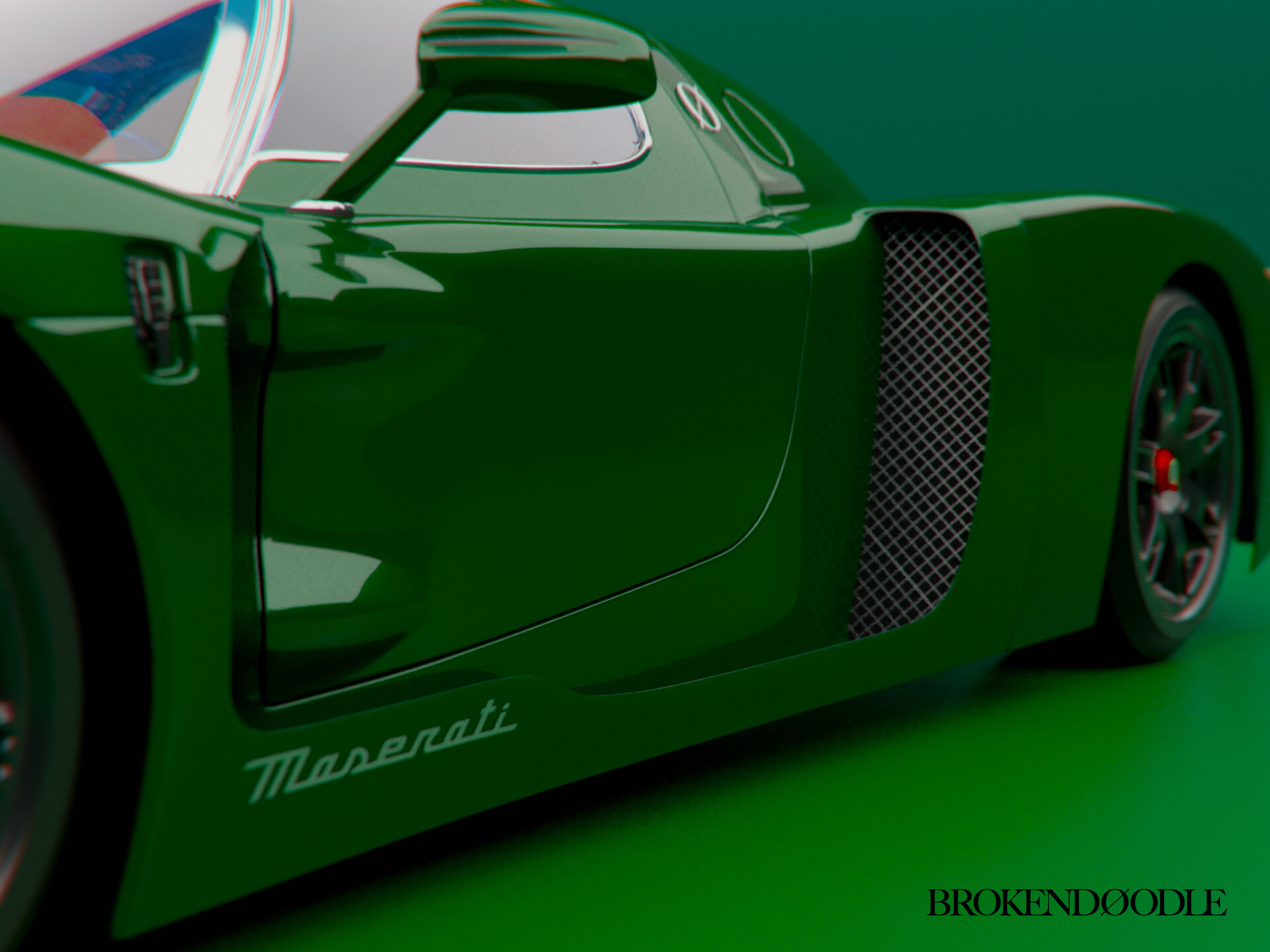Broken Doodle Maserati MC 13 Green Set broken-doodle-maserati-mc-13-green-set
