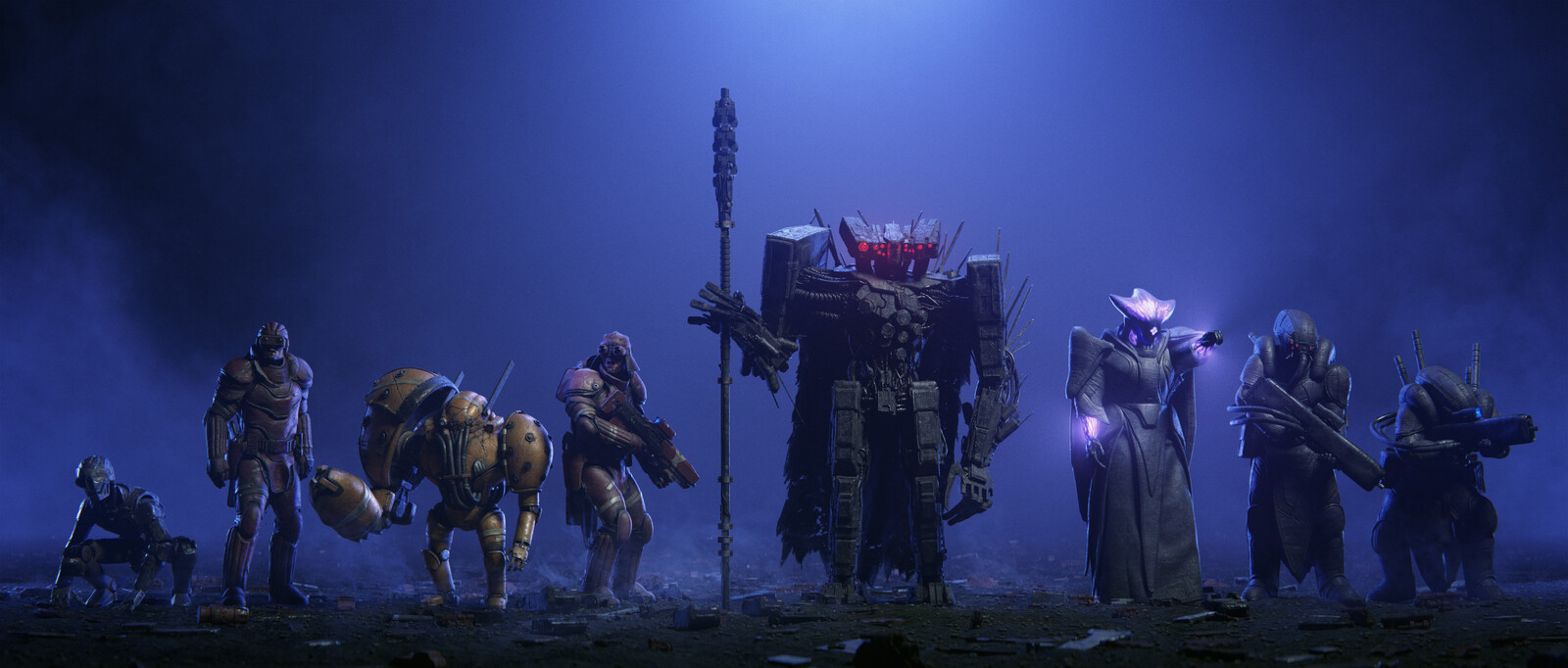 Character Assets Lineup.