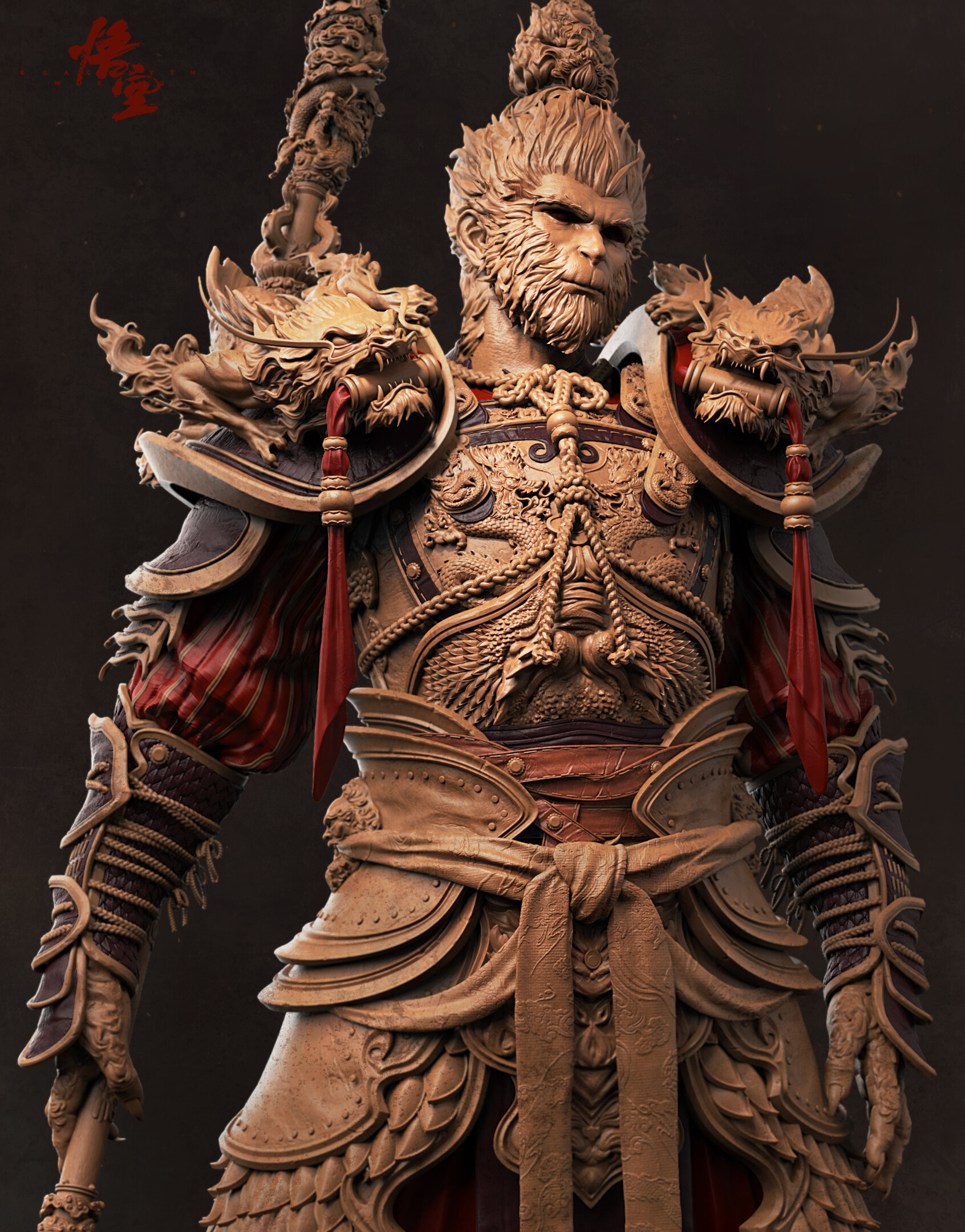 Diep Duong Van Black Myth Wukong Final Detailing in Zbrush.