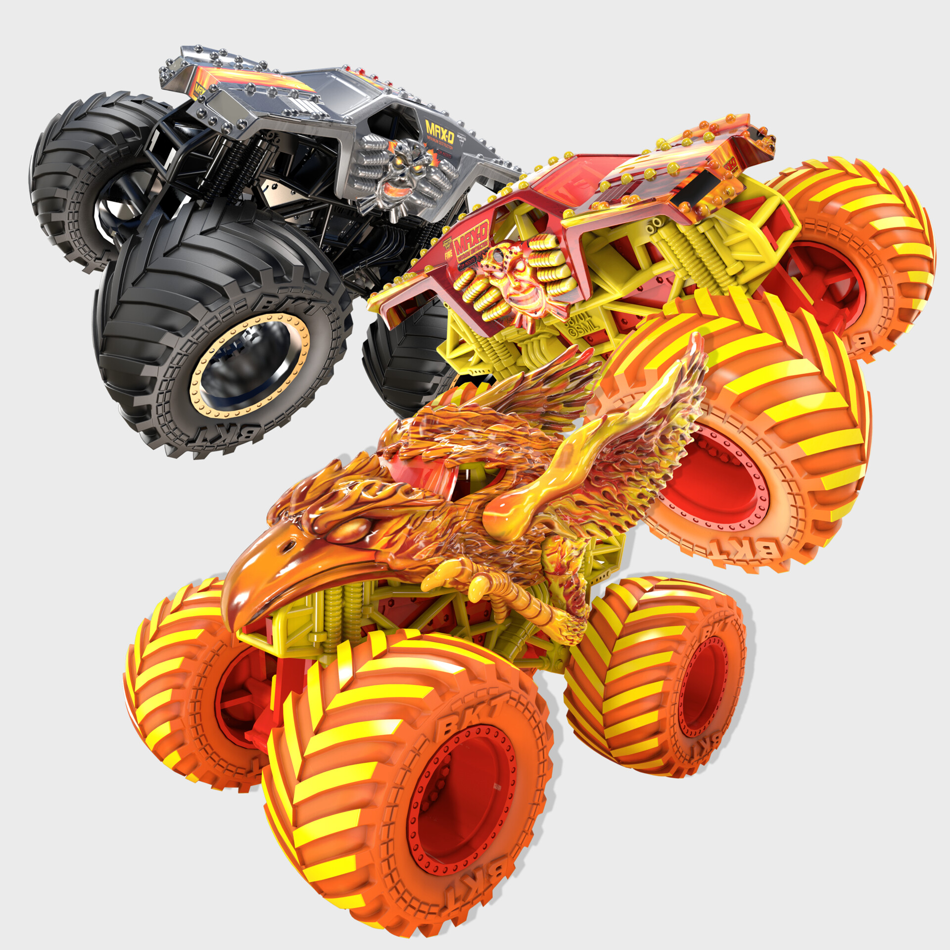 ArtStation Monster Jams 3D Renders