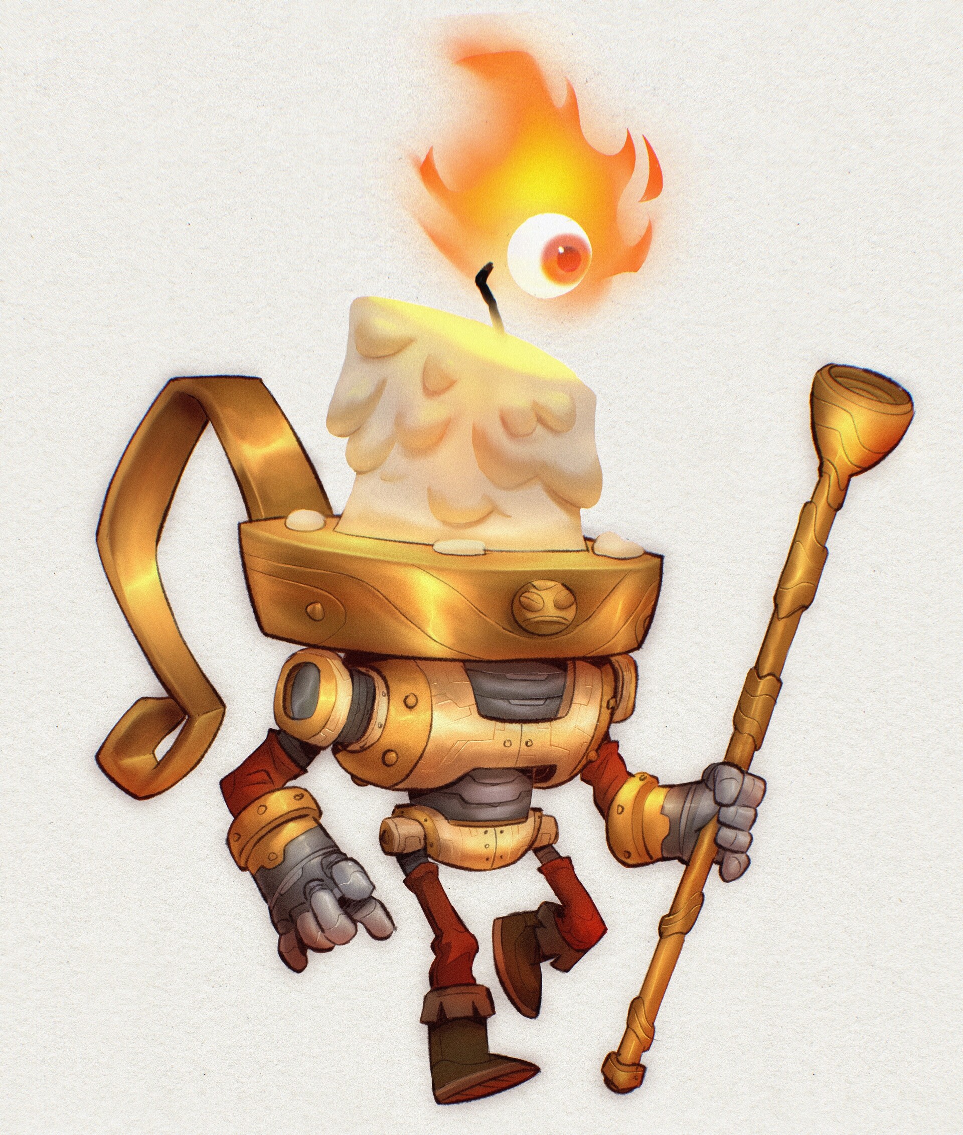 ArtStation The candle knight