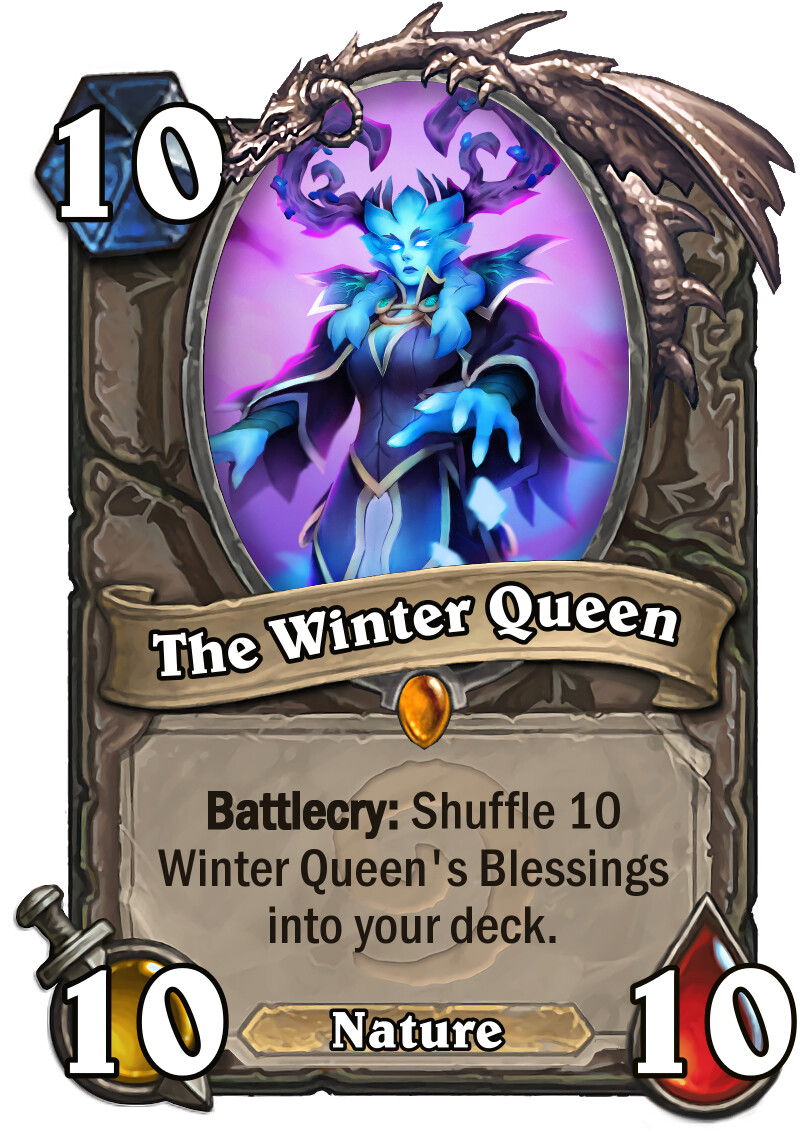 Matthew Dickerson Hearthstone The Winter Queen Fan Art.