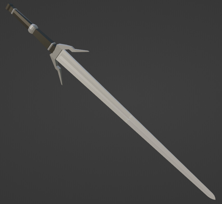 ArtStation - The Witcher Silver Sword - WIP