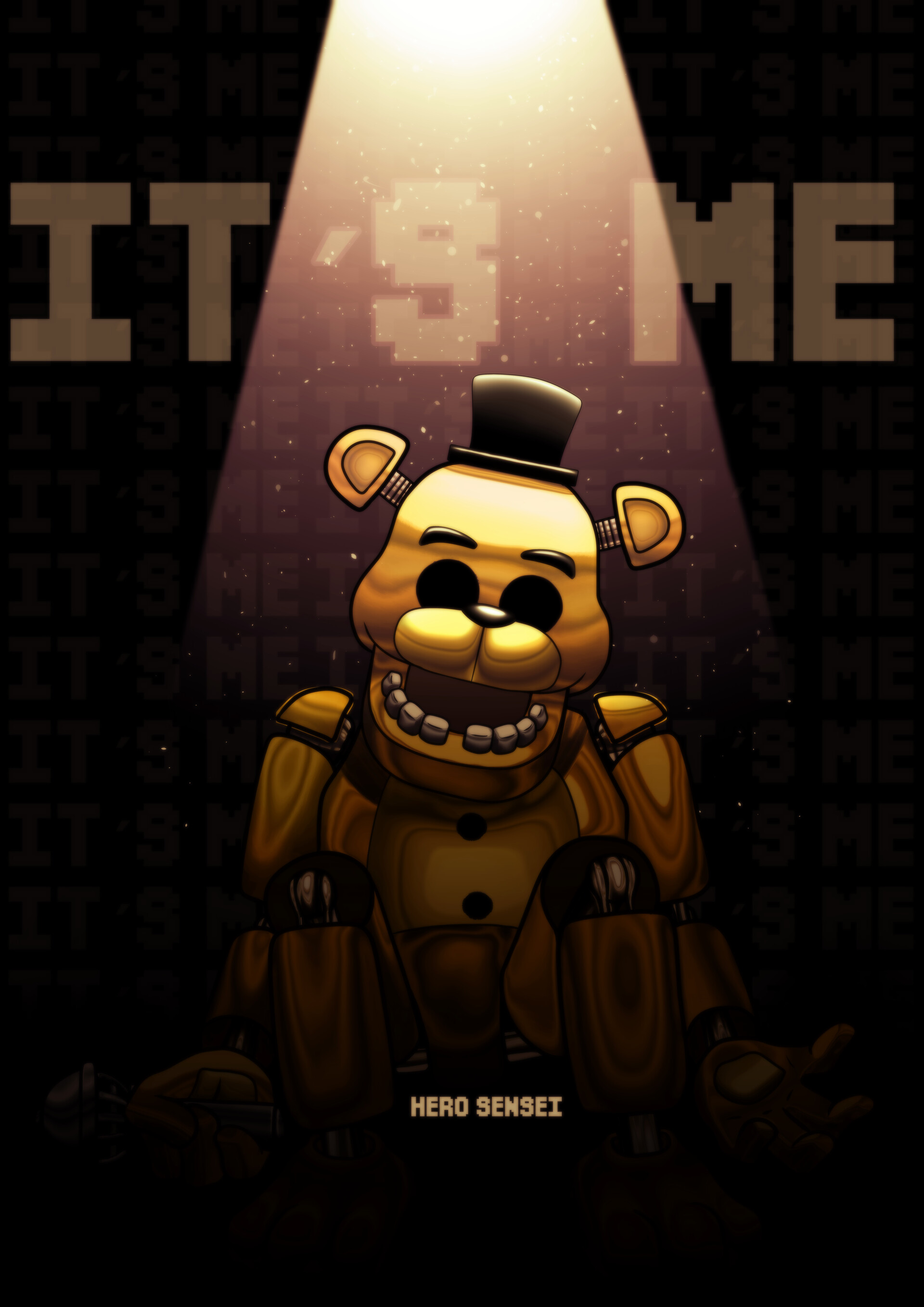 Purple Guy Golden Freddy - Cartoon Transparent PNG - 740x1124 - Free  Download on NicePNG