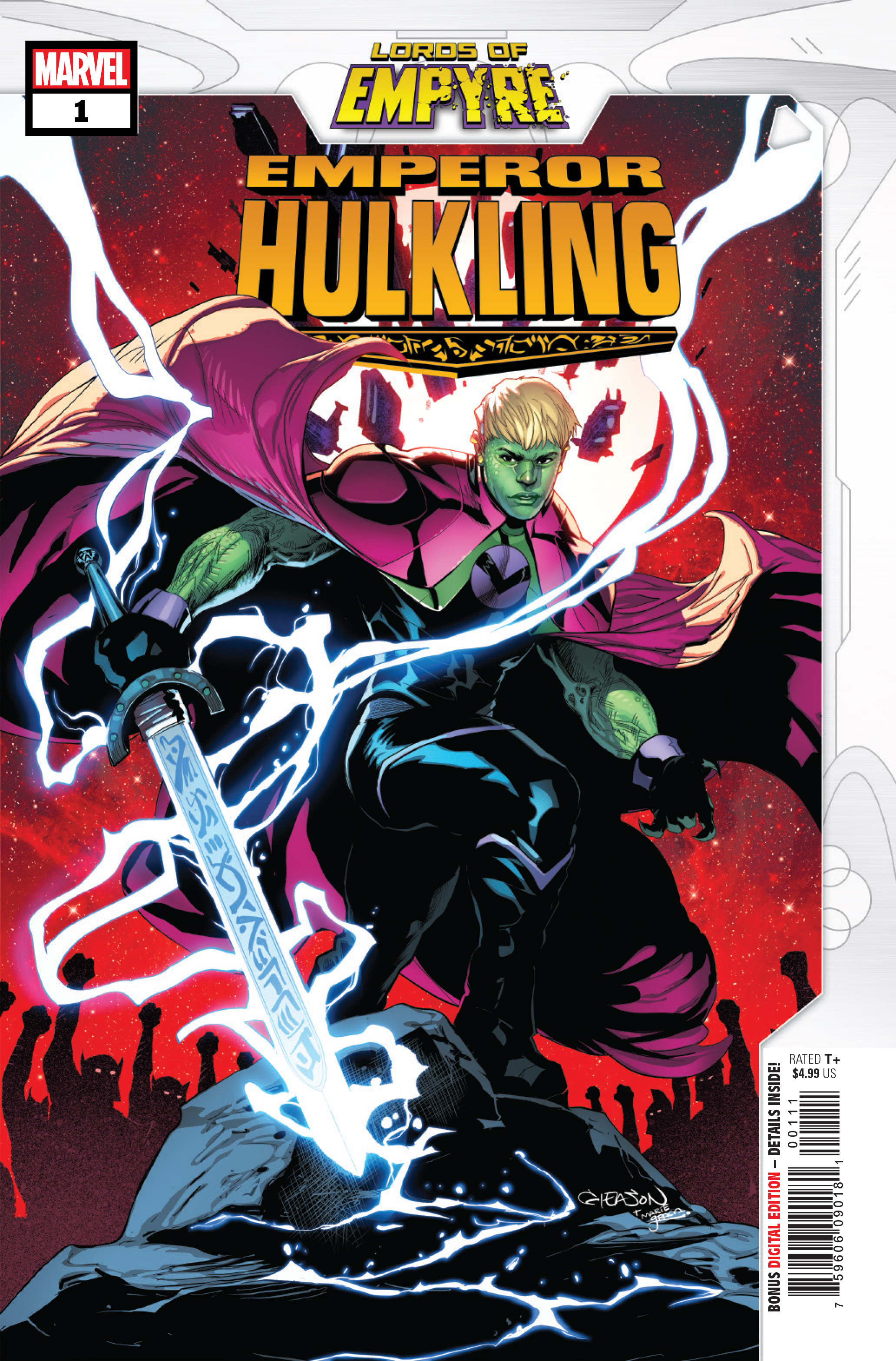 Emperor Hulkling #1 Cover.  Published by Marvel Entertainment