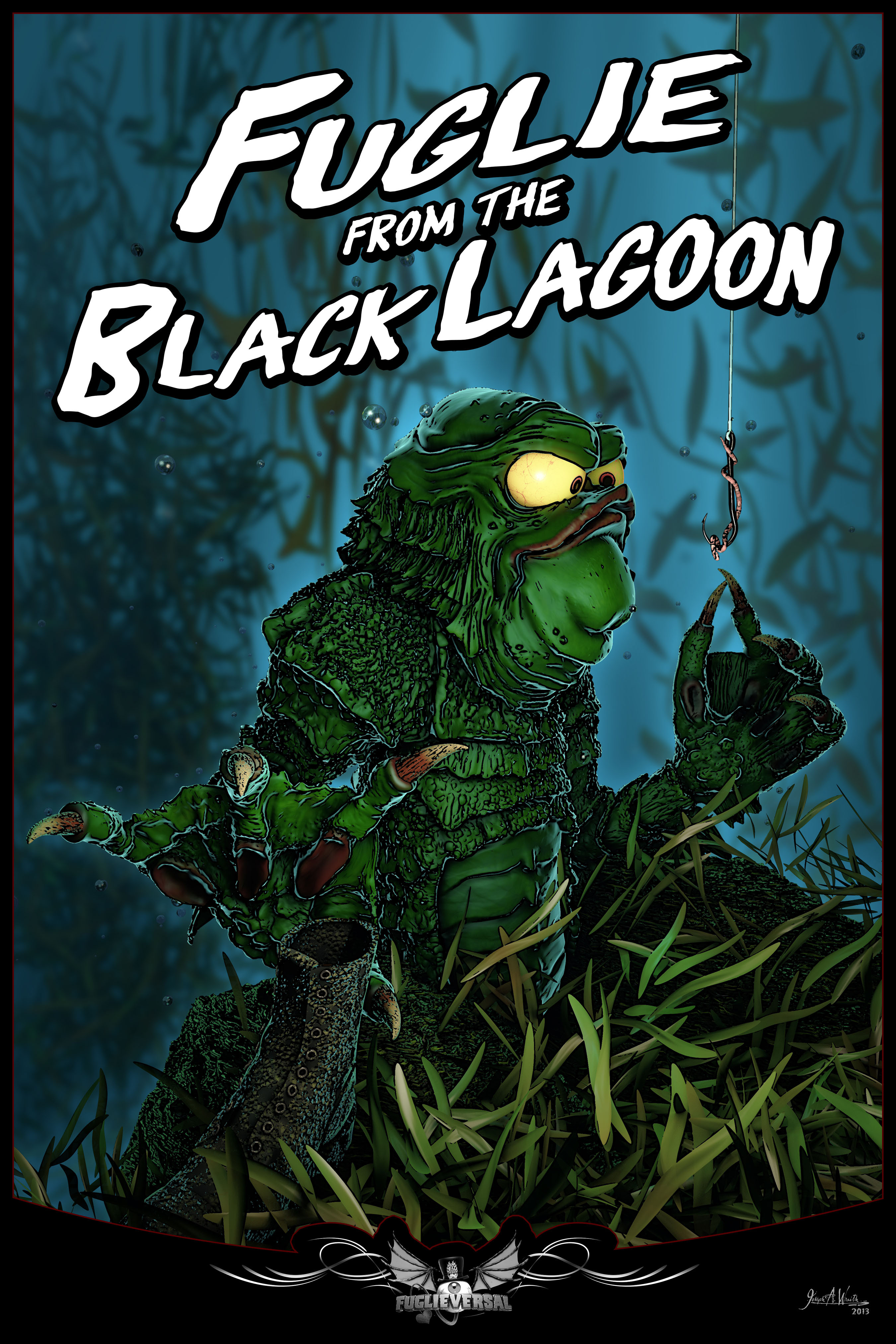 The Fuglies presents Fuglieversal Monsters: The Fuglie from The Black Lagoon
©2014 Copyright, Joseph A. Wraith