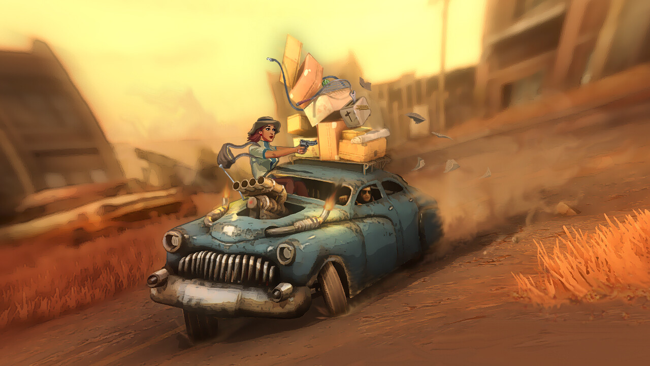 Frontend 2D art for Wastehaven on STEAM