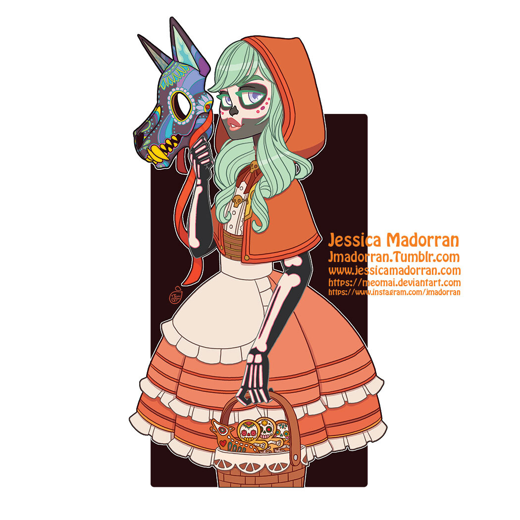 February 2022 Patreon - Twisted Little Red Riding Hood Sticker Option 02