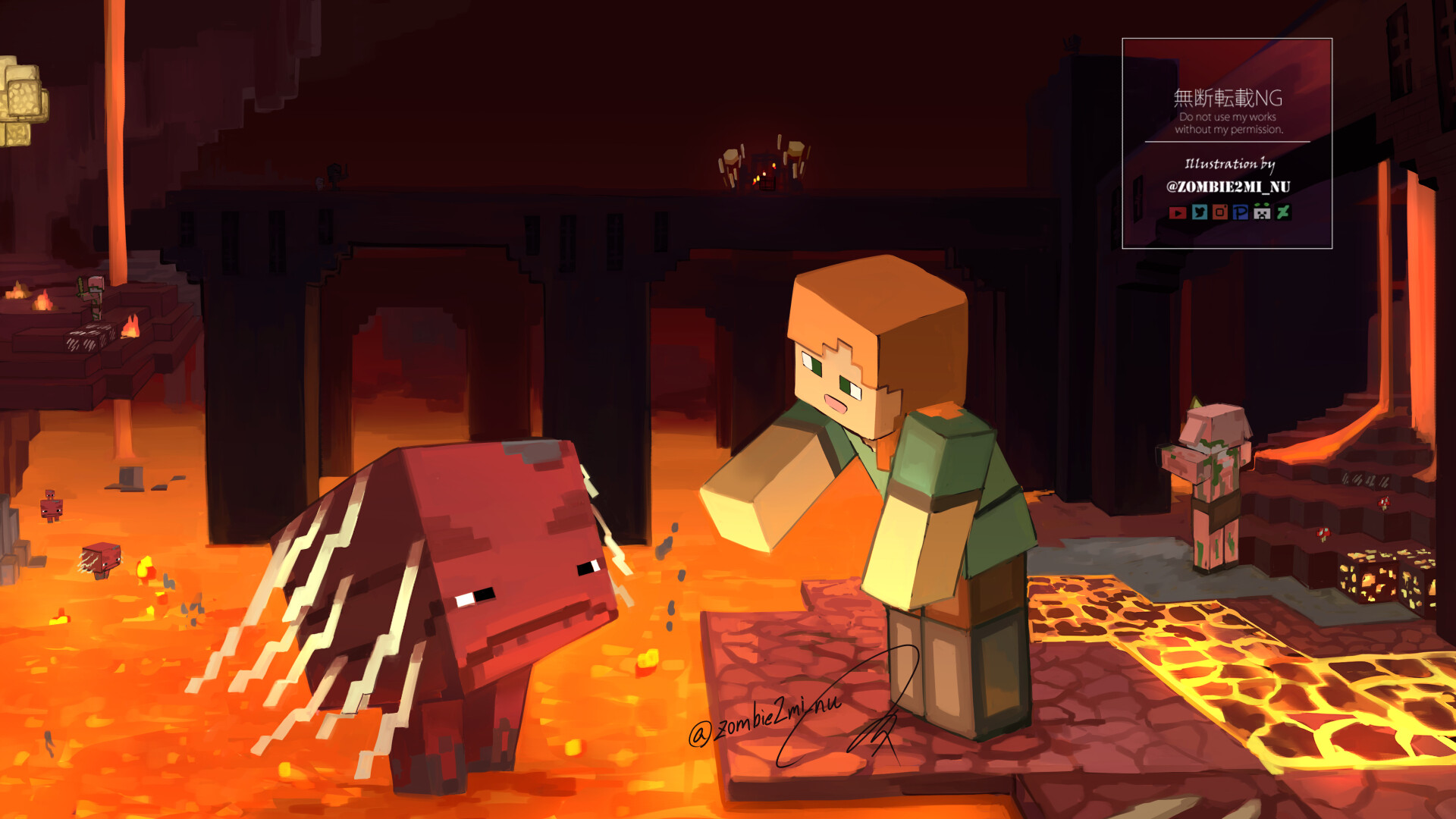 ArtStation - Red  Animation Vs Minecraft