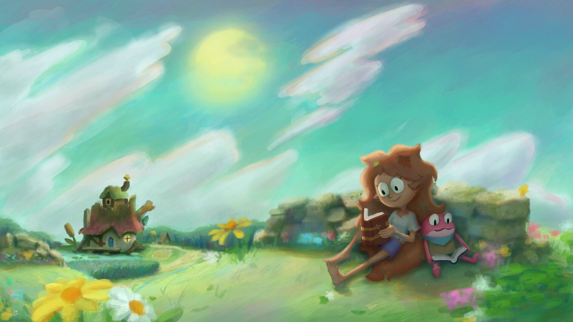 ArtStation - Amphibia end credit redraw but with the beta designs