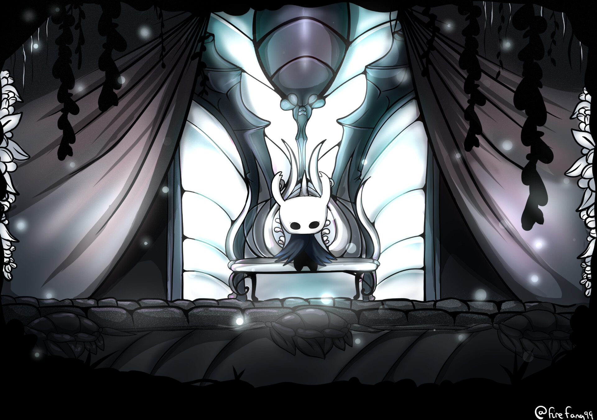 ArtStation FANART White Palace Hollow Knight   Fire Fang White Palace Small 