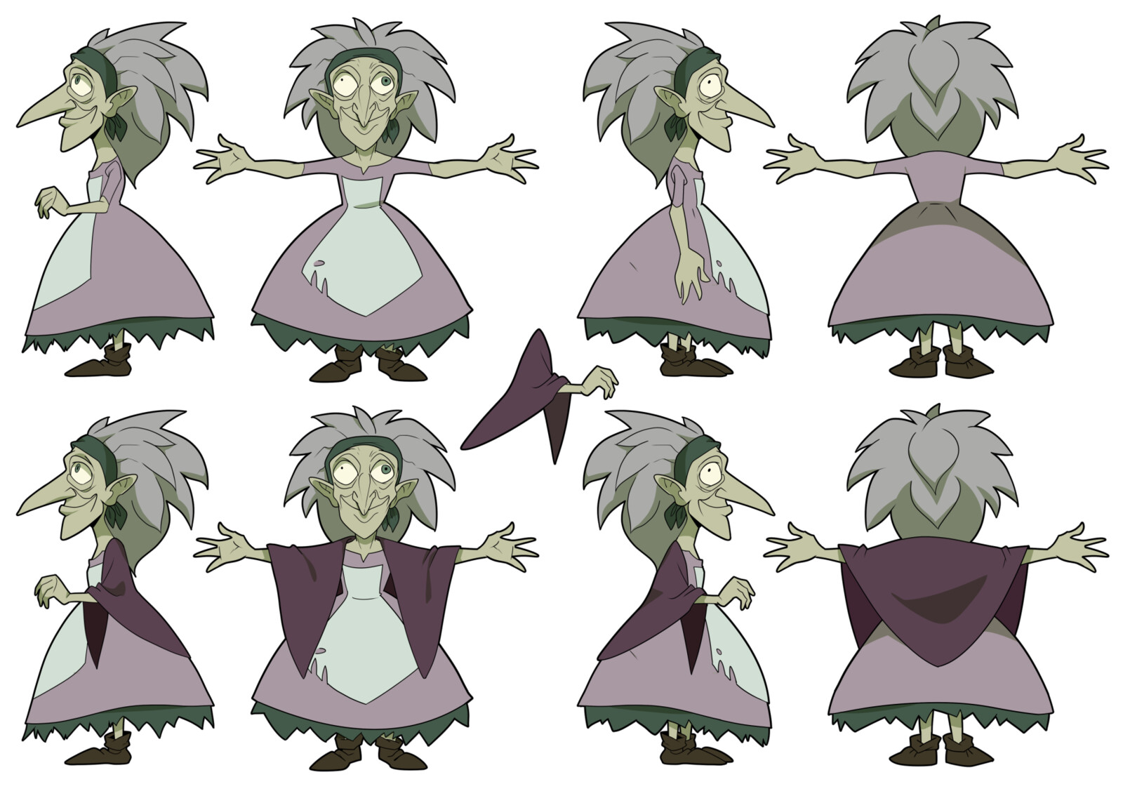 Concept art for the character by Sarah Banning in collaboration with Carolyn Carter