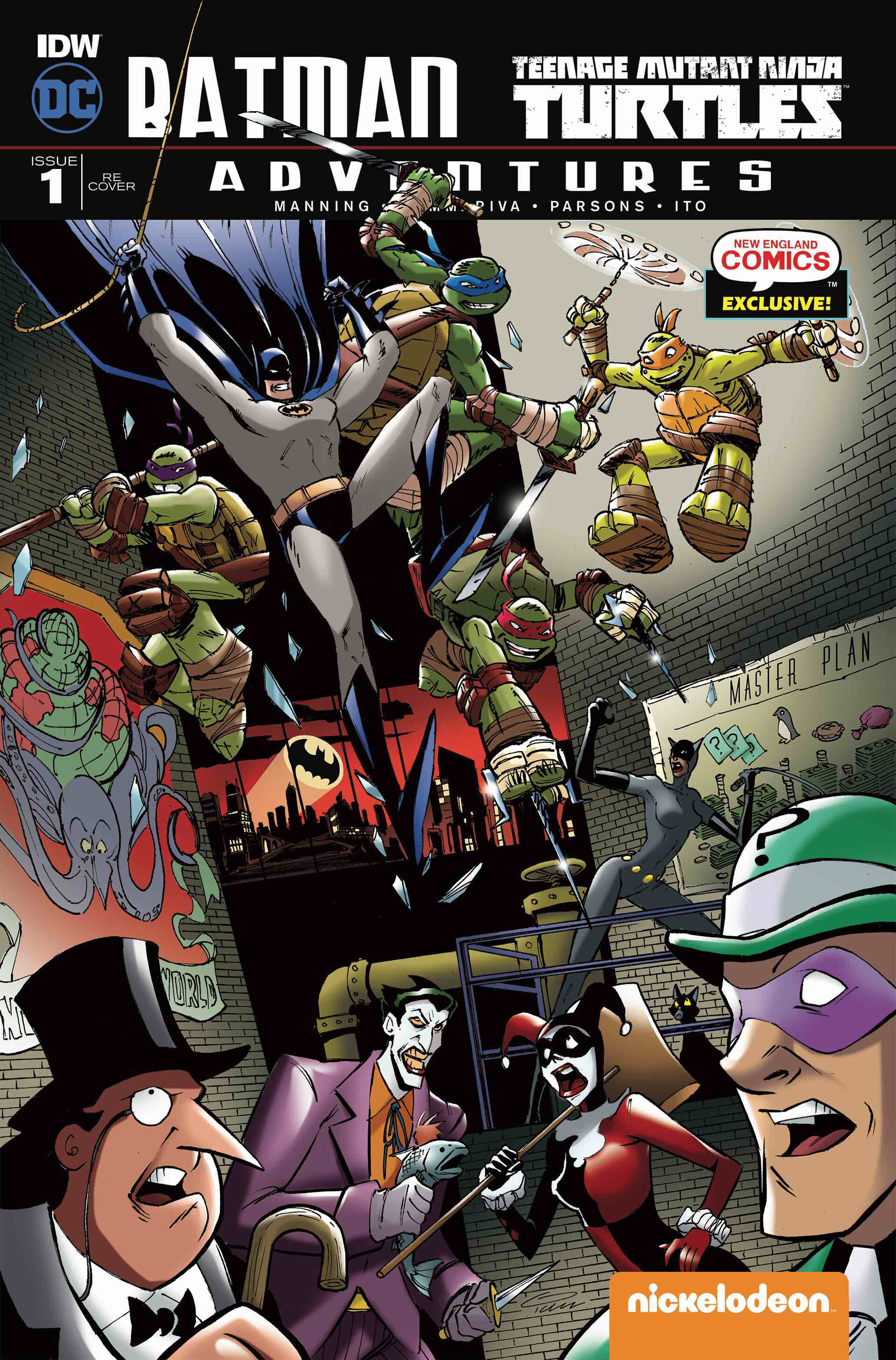 Ian Chase Nichols - Batman and Teenage Mutant Ninja Turtles Adventures #1  Cover