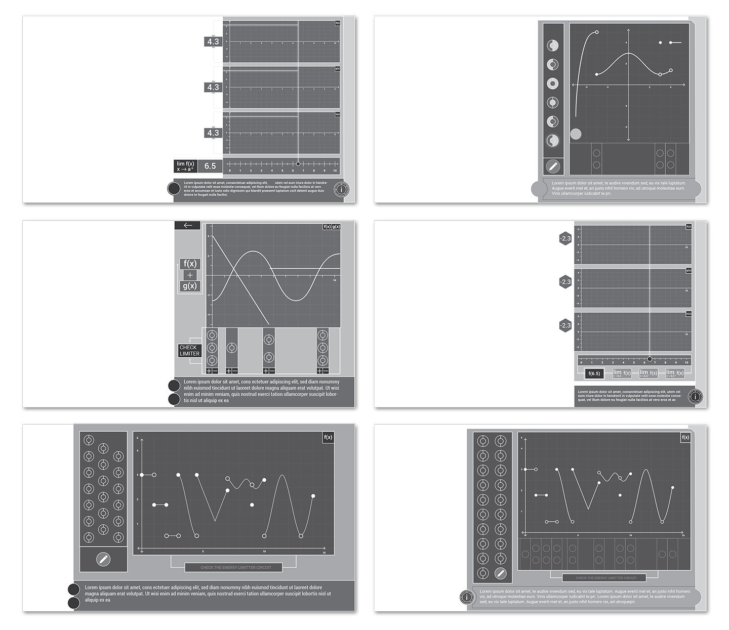UX - Low fidelity puzzle wireframes 